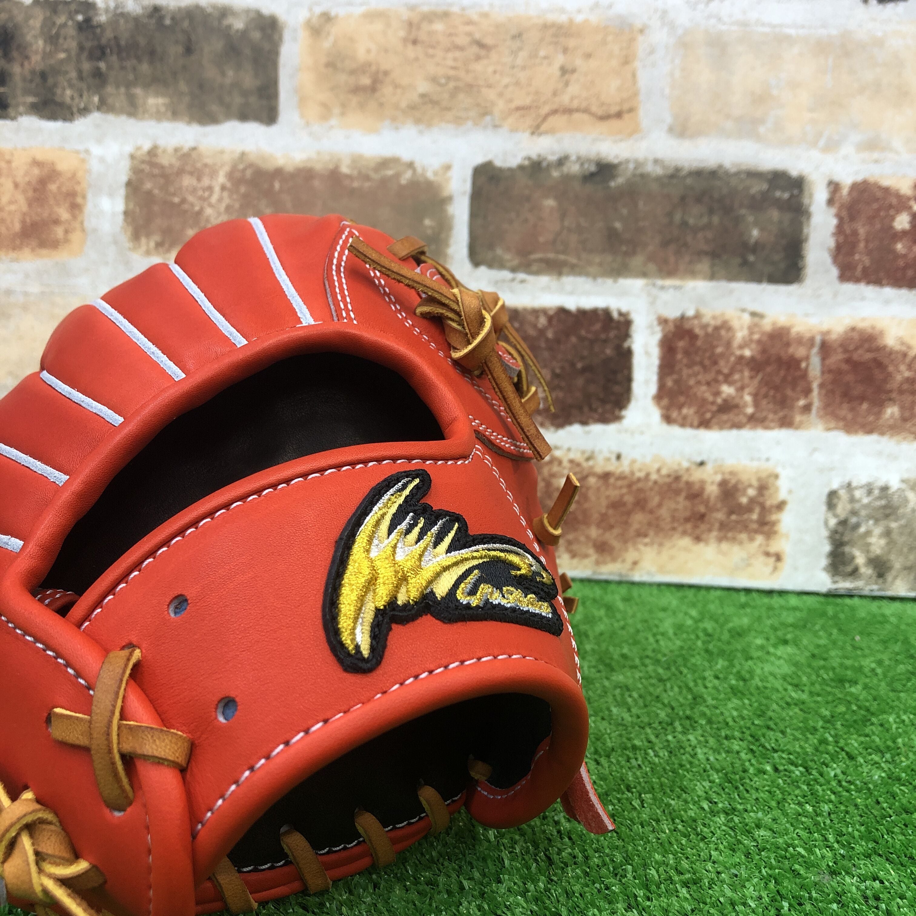 Ip Select アイピーセレクト 硬式グローブ Ip.003-Lc 赤オレンジ