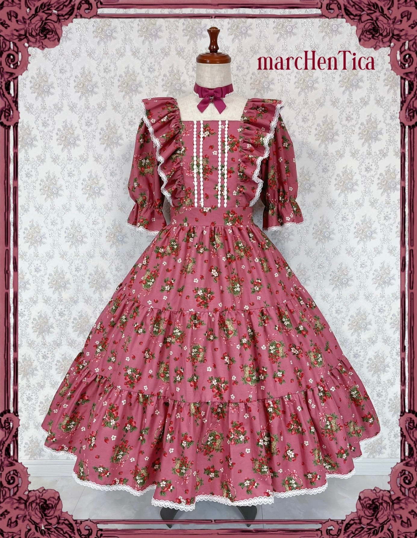 ご予約券】ストロベリーバスケットワンピース | HirokoTokumine