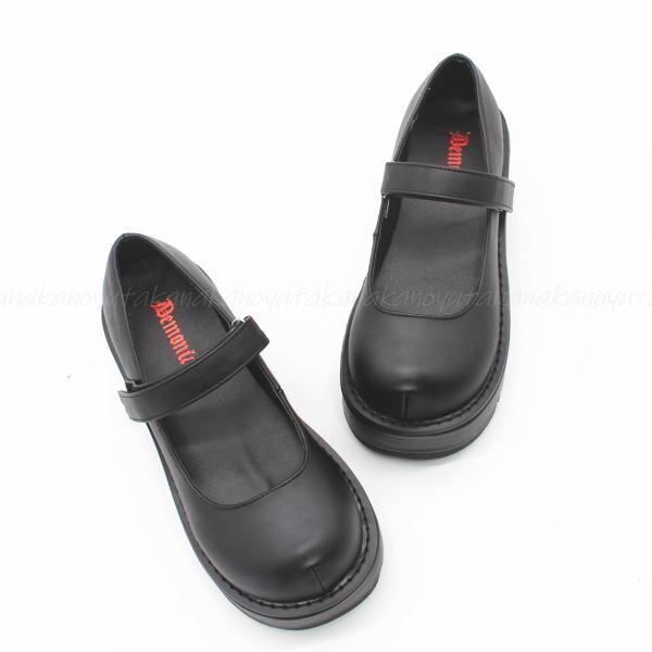 サイズ交換OK】Demonia（デモニア）正規保証品 厚底靴 厚底パンプス 黒