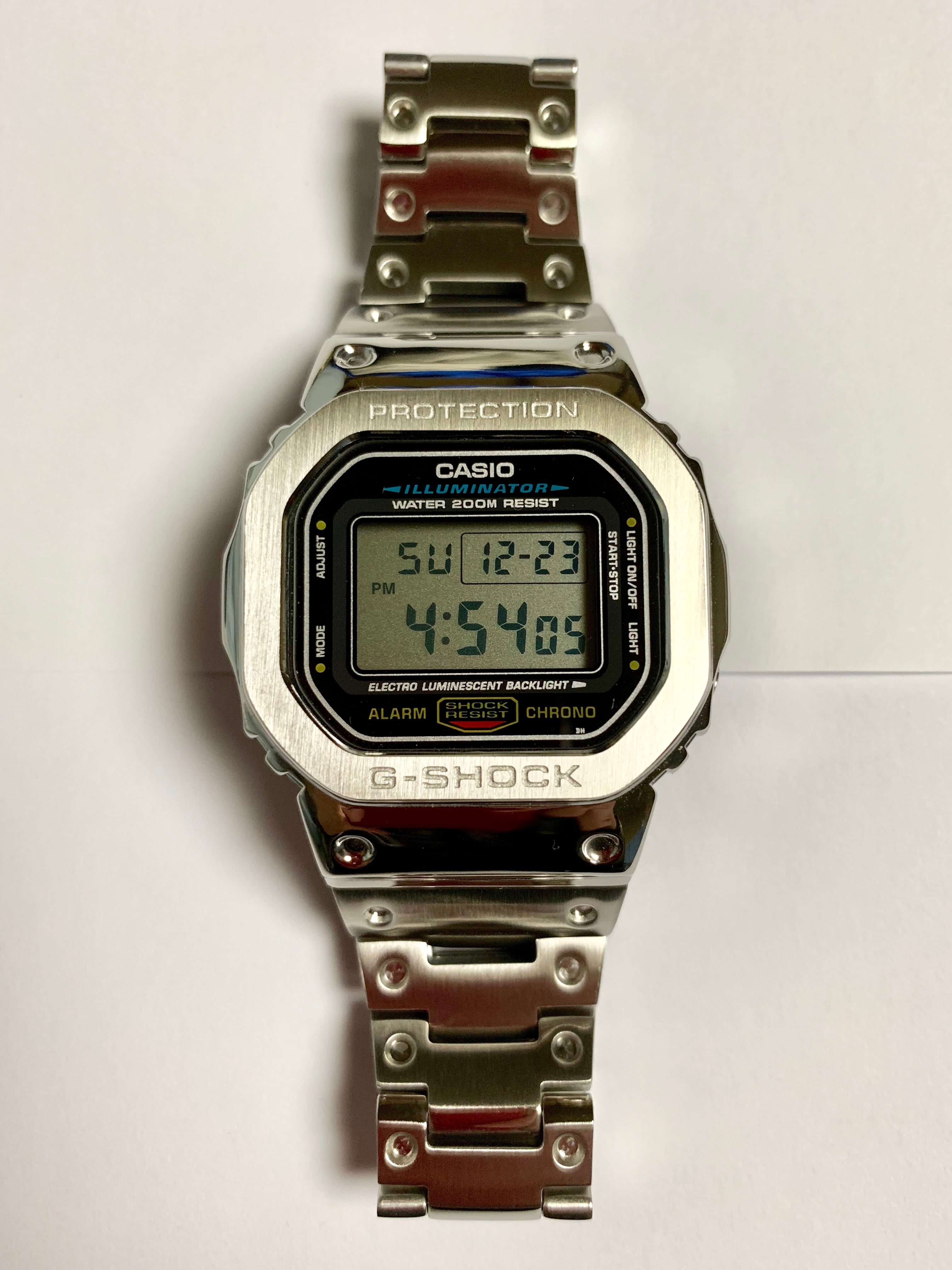 カシオ Gショック DW-5600 フルメタル シルバー | Chang