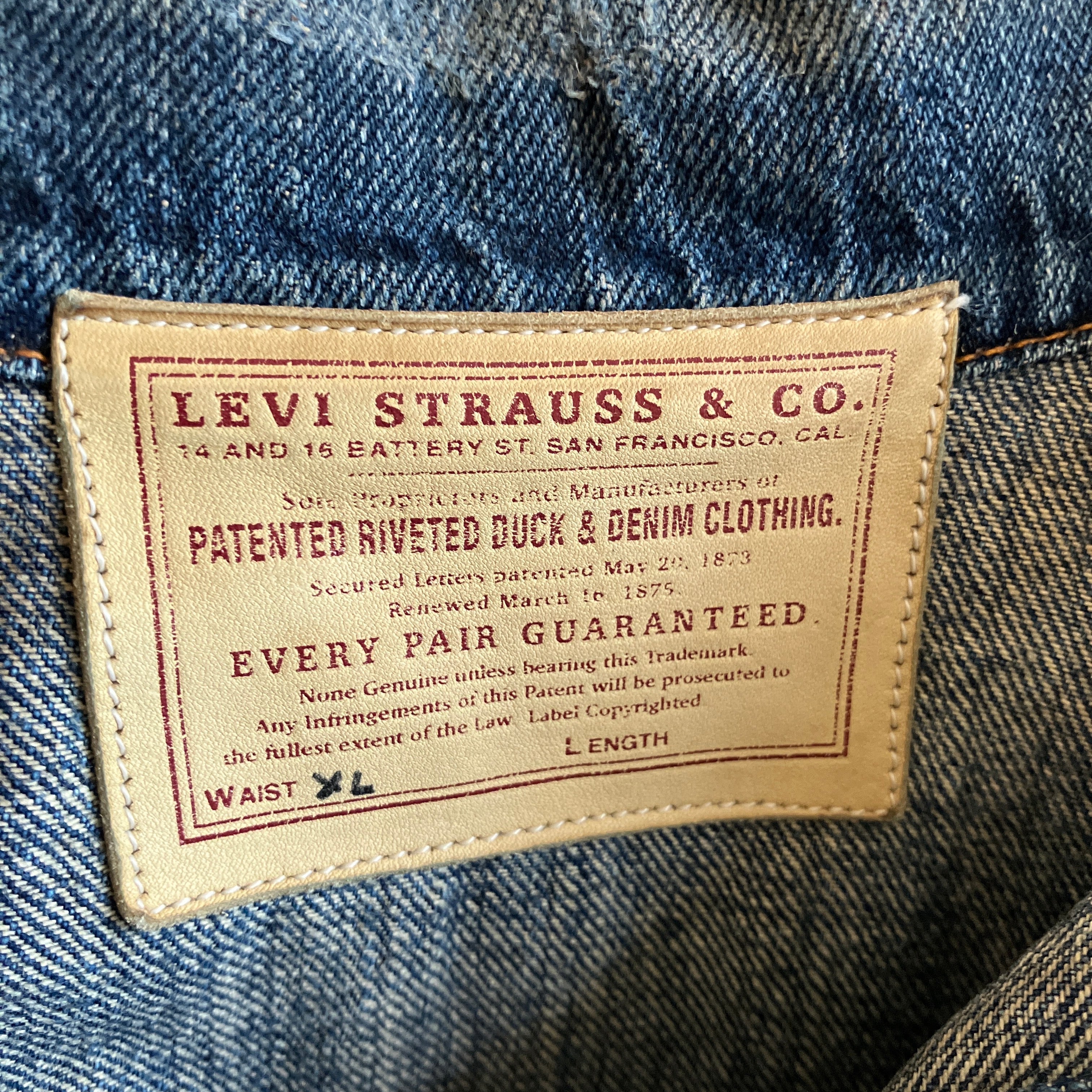 ヴィンテージ Levis Closed Front Jumper デニムプルオーバー