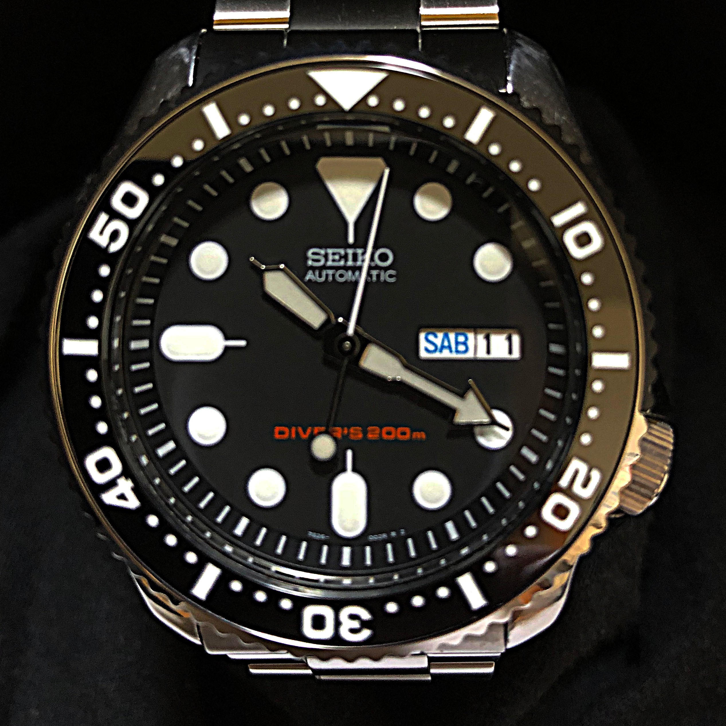 純正デザイン セラミックベゼルインサート（ブラック）for SEIKO SBZI