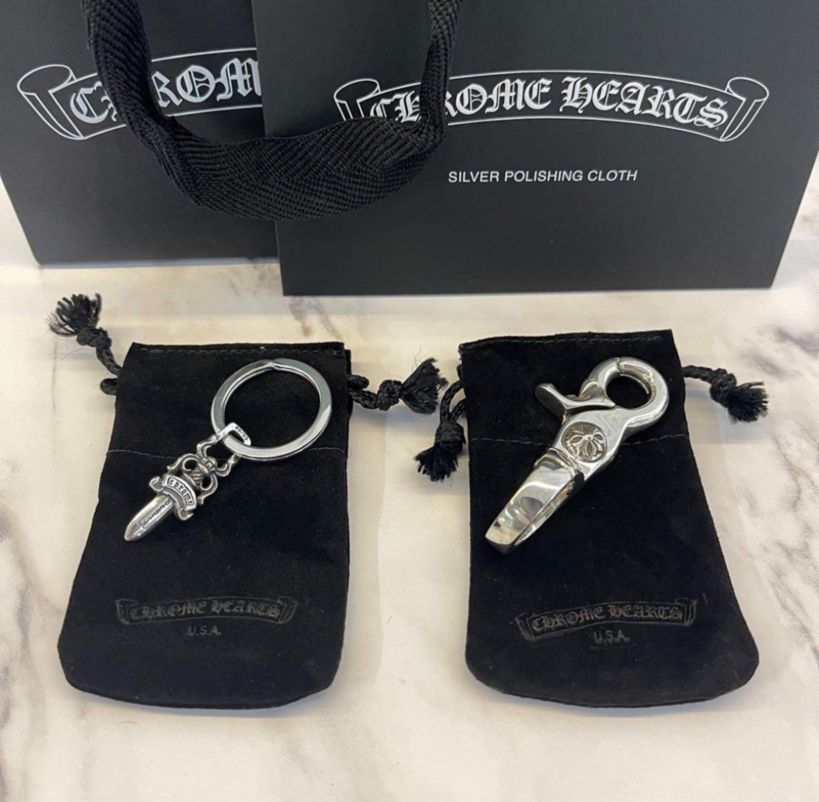 CHROME HEARTS クロムハーツ クイッククリップ クロスボール ダガー