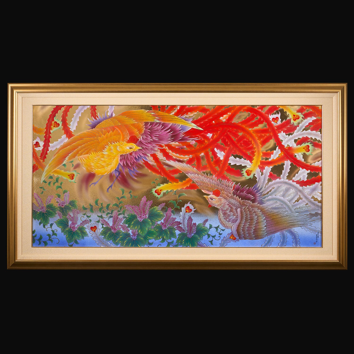 金彩竹林図 大陶額 | 金龍窯 有田焼通販 online shop