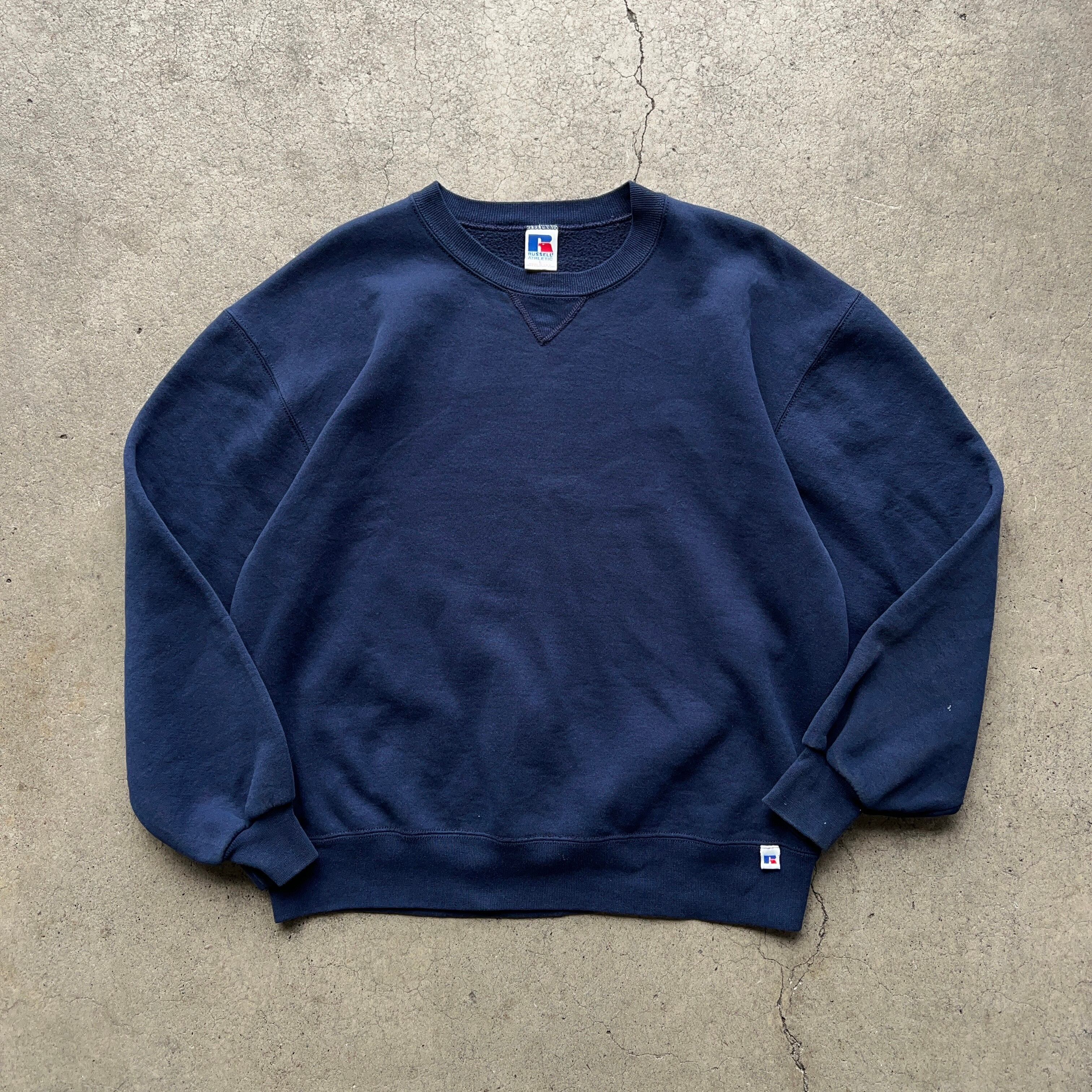 90's Russell Athletic Sweatshirt Navy 90年代 ラッセルアスレチック