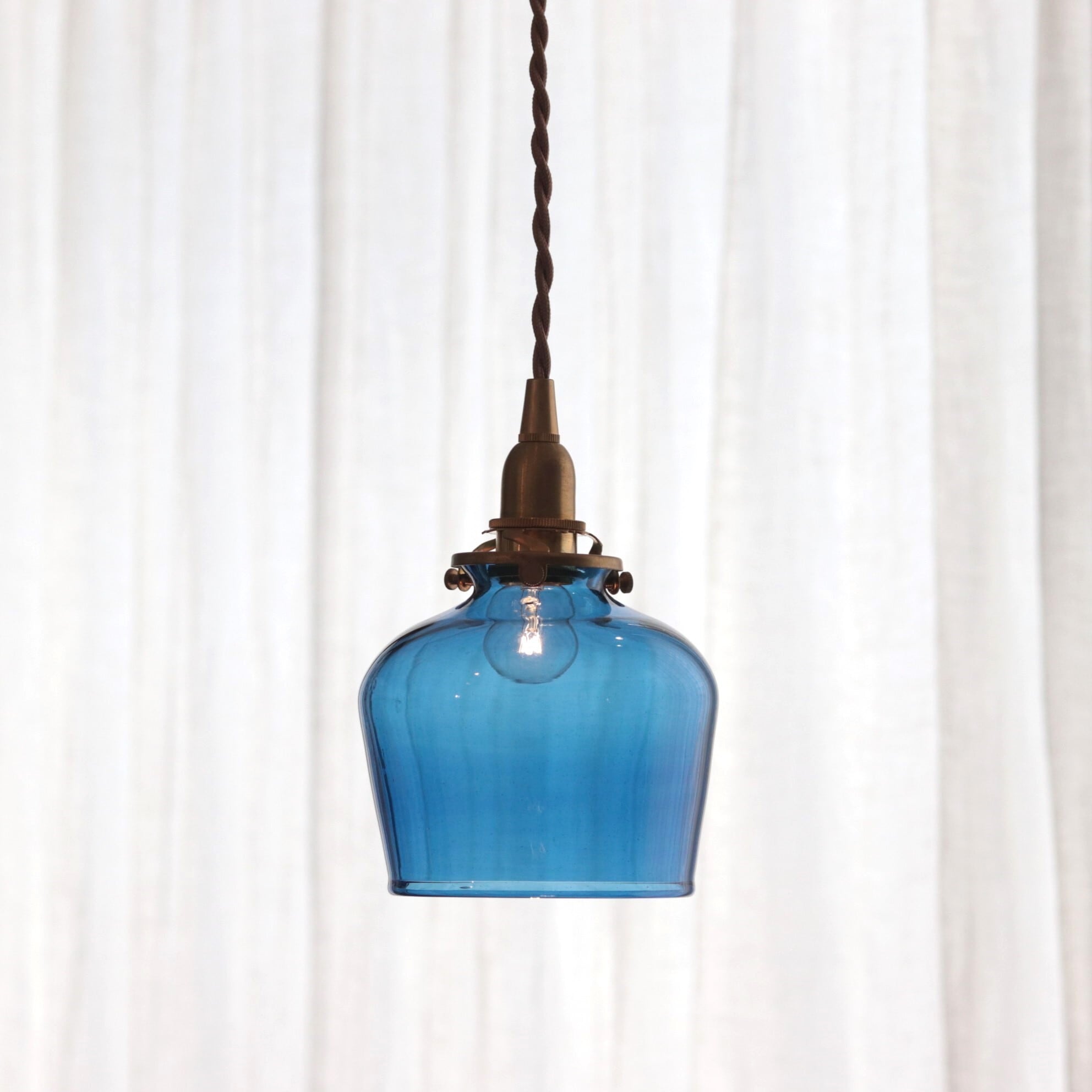 照明】吹きガラスのペンダントライト ブルーハワイ【3975,3823,1749
