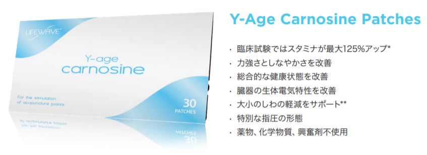 Y-age カルノシン【ライフウェーブパッチ正規品】 筋肉・関節のこりの