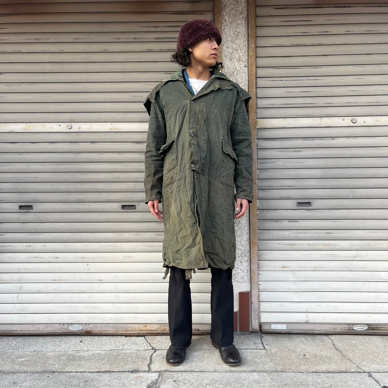希少 英国製 MADE IN UK オイルドコート ダスターコート ヴィンテージ
