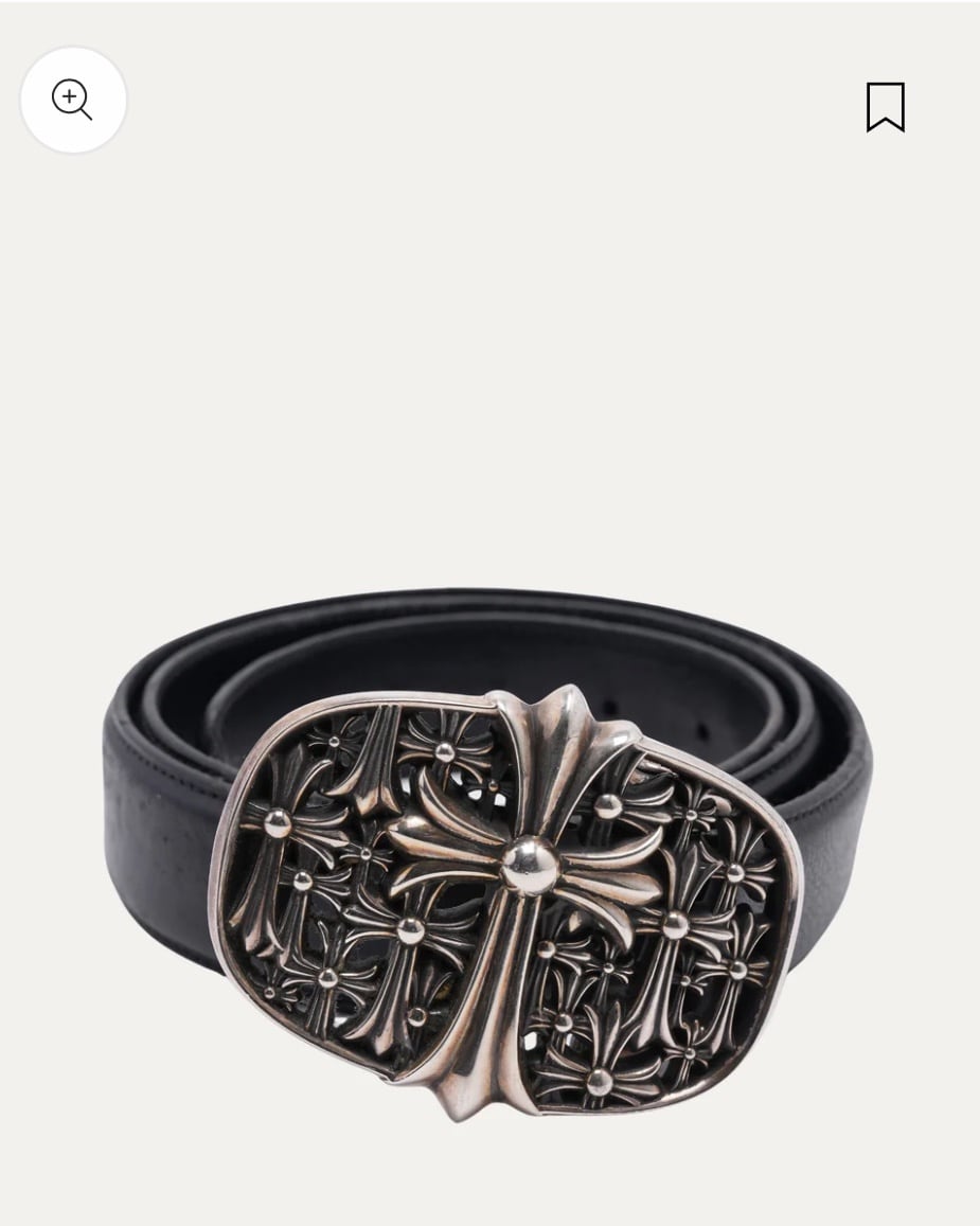 CHROME HEARTS クロムハーツ セメタリークロスベルト Cemetery Cross