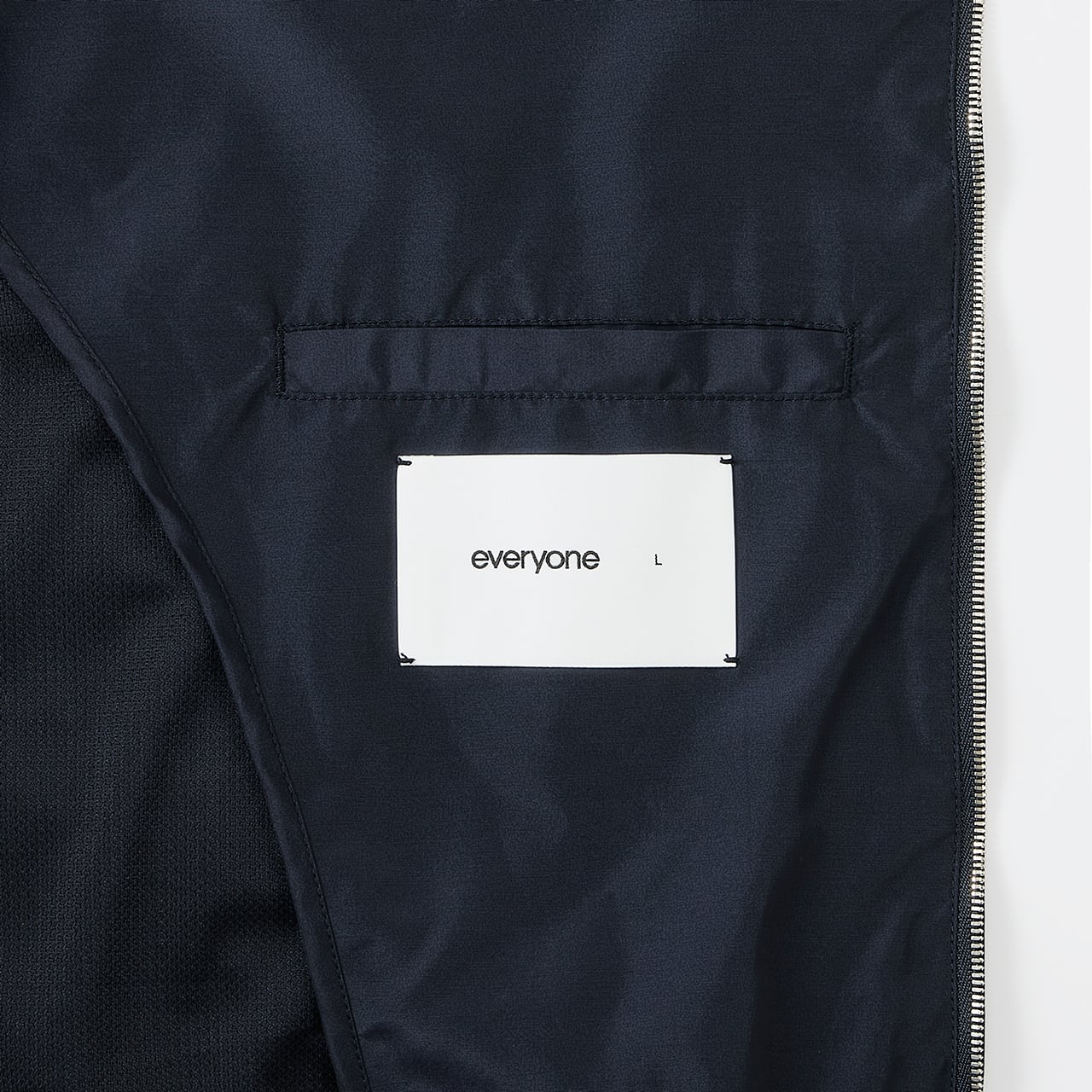 everyone nylon silk track jacket (NAVY) | everyone