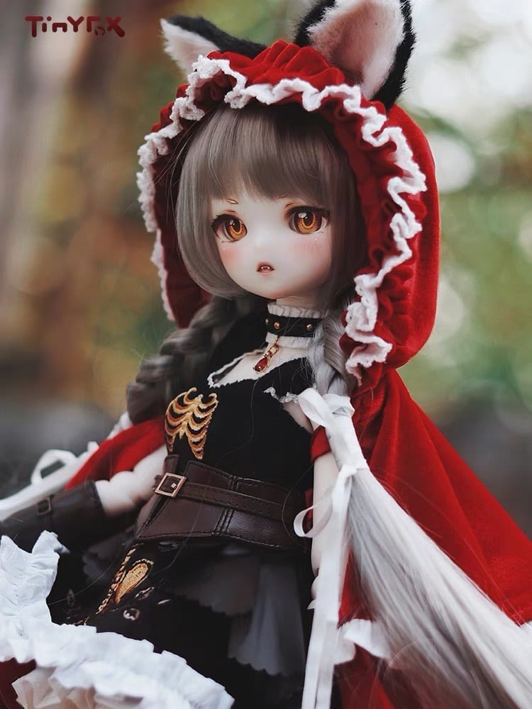 フルセット！40cm！1/4 BJD TINYFOX 服 洋服 球体関節人形 ウィッグ