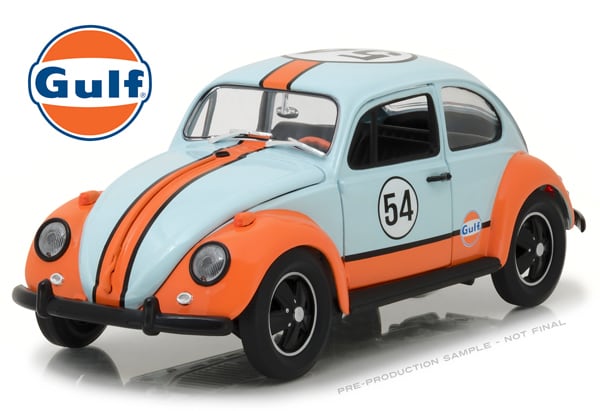 1967 VOLKSWAGEN BEETLE GULF OIL RACER #54 1/18 Green light