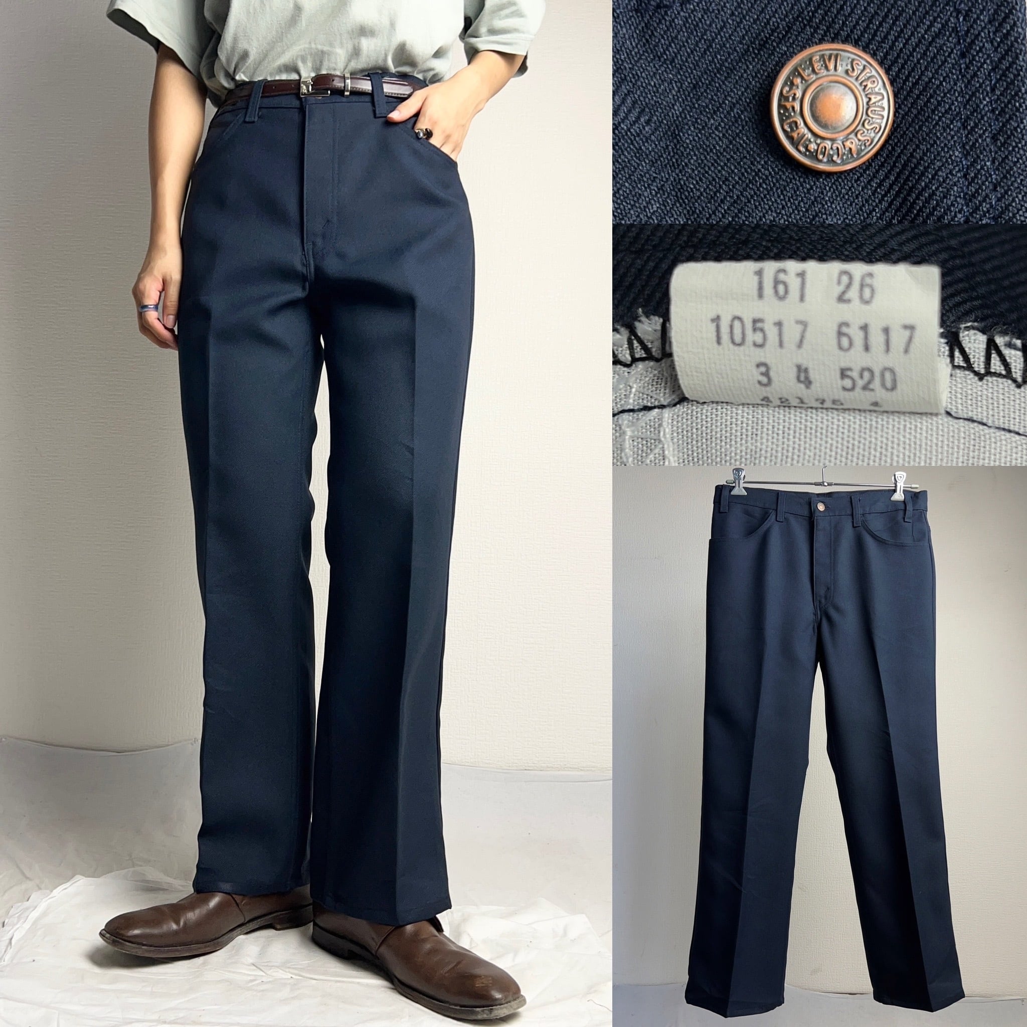 美品 80's Levi's STA-PREST BOOTCUT PANTS W34 80年代 リーバイス
