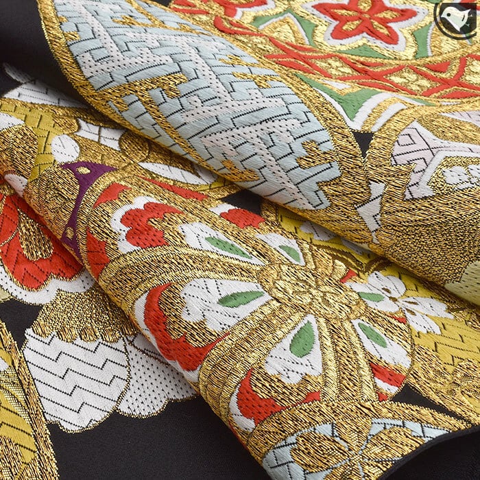 袋帯]振袖帯 西陣織 老舗 丸勇 謹製 毬華文様【ママ振袖/ママ振り