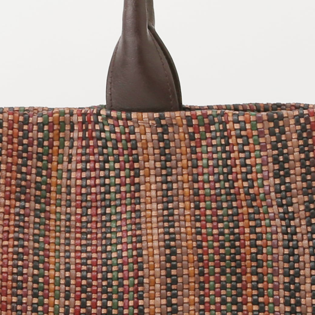 山羊革】マルチカラーメッシュトートバッグ ゴートレザー レザー