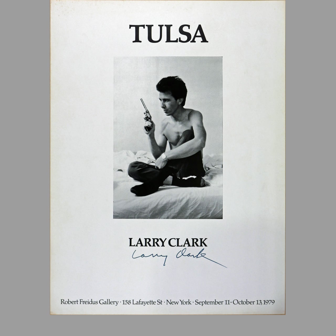 ラリー・クラーク 《タルサより》 オリジナル・シルバープリント、直筆