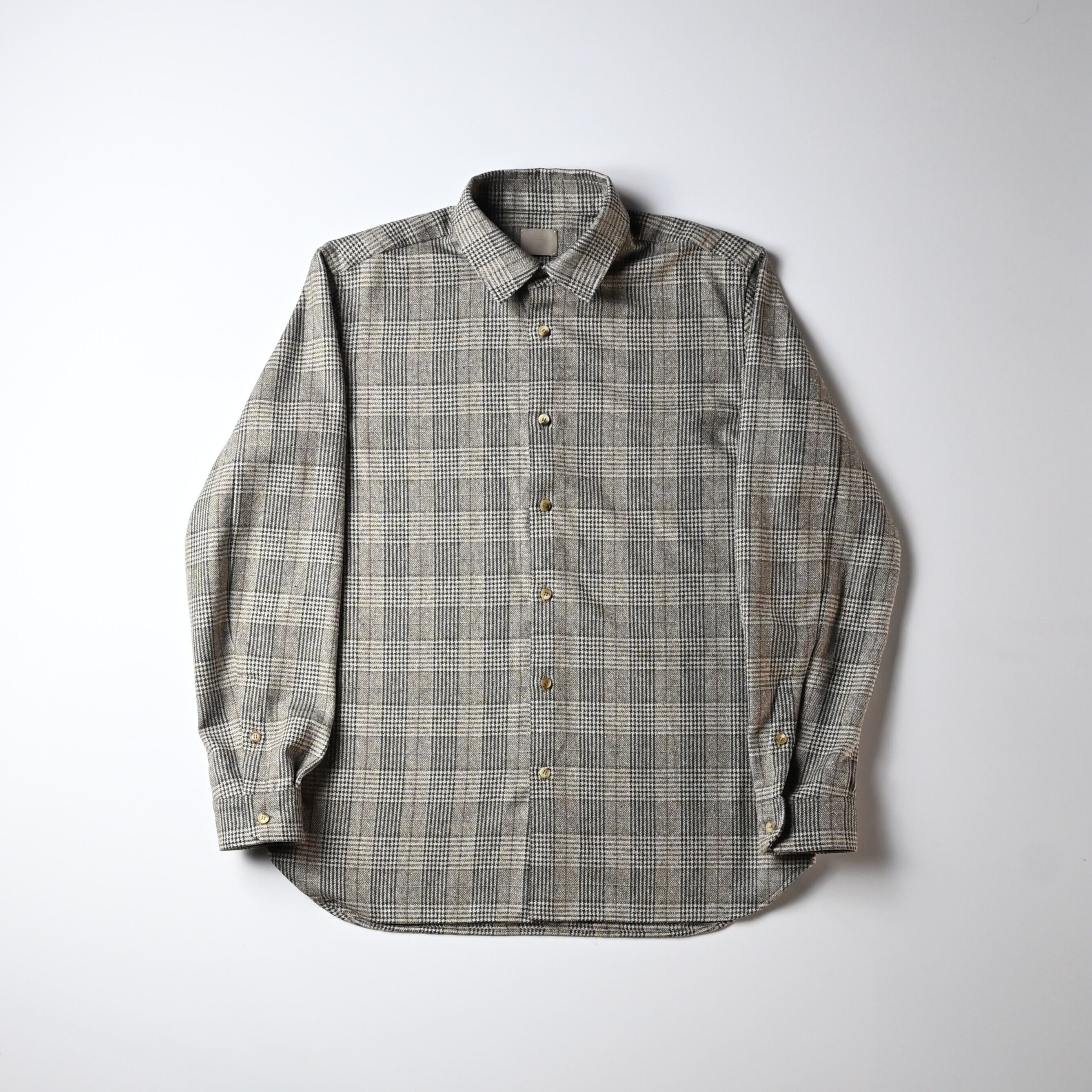 山内 / ネップシルクウール・オープンカラーシャツ | GANKO