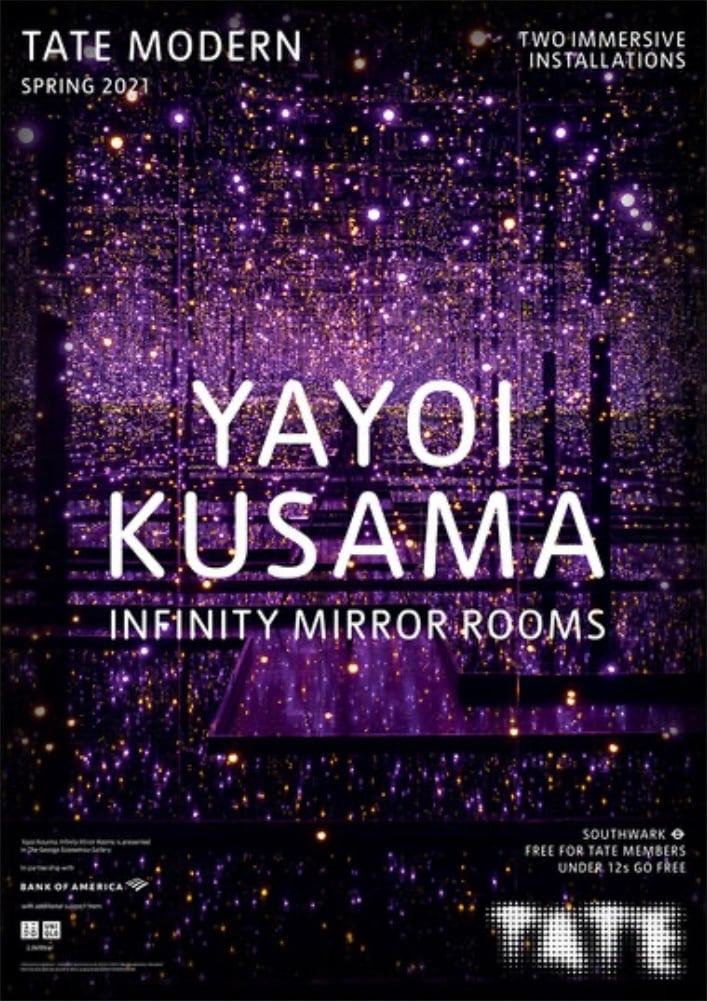 草間彌生 Tate Modern 2021 テートモダン国内未入荷正規ポスター