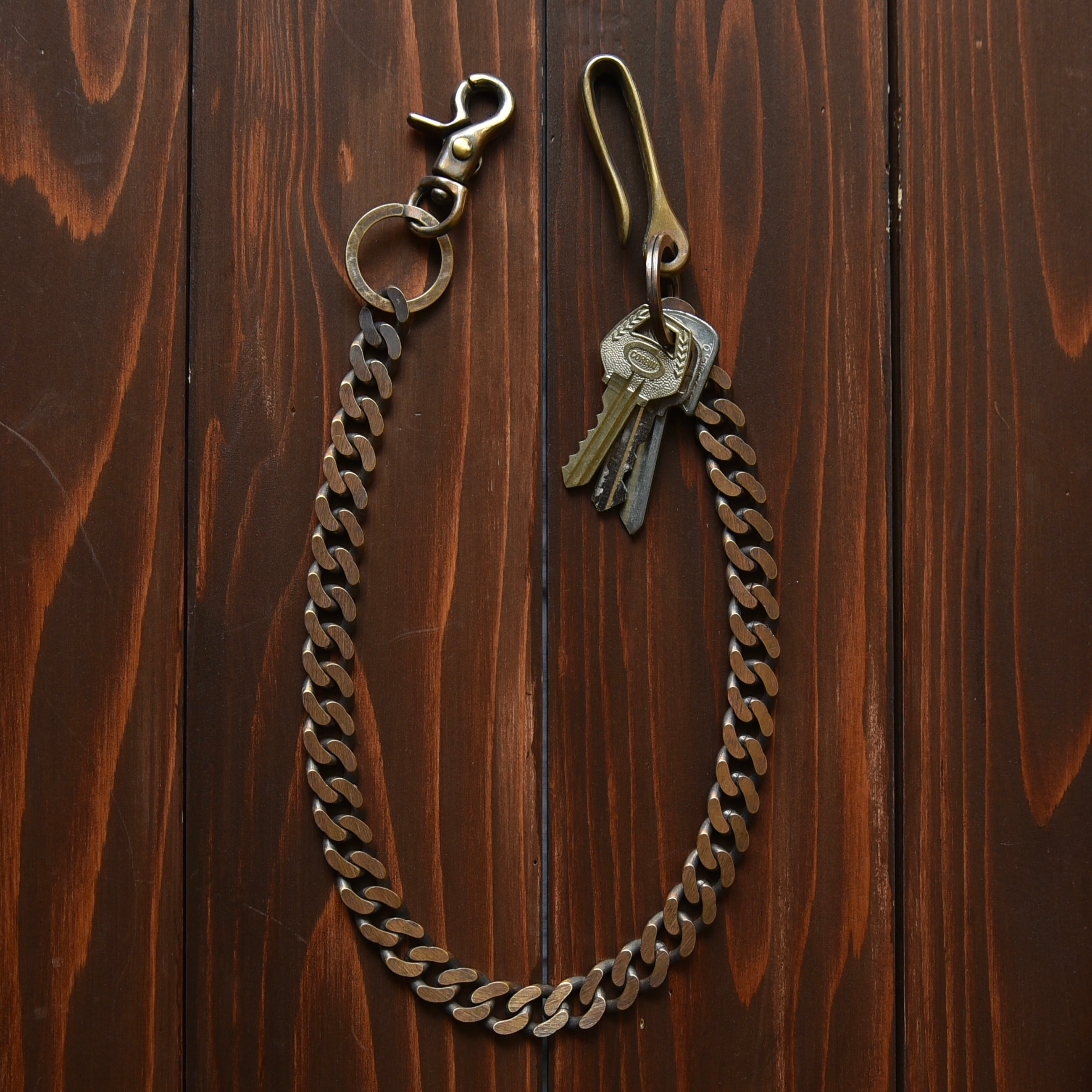 ベストセラー】Hand Made Vintage Wallet Chain Made in Japan / 真鍮
