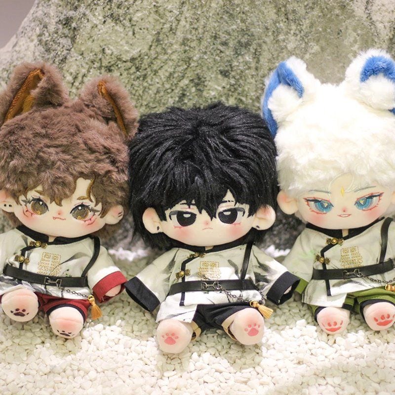 中国の漢服 3セット 20cm 着せ替えぬいぐるみ用服 コスチューム 着せ