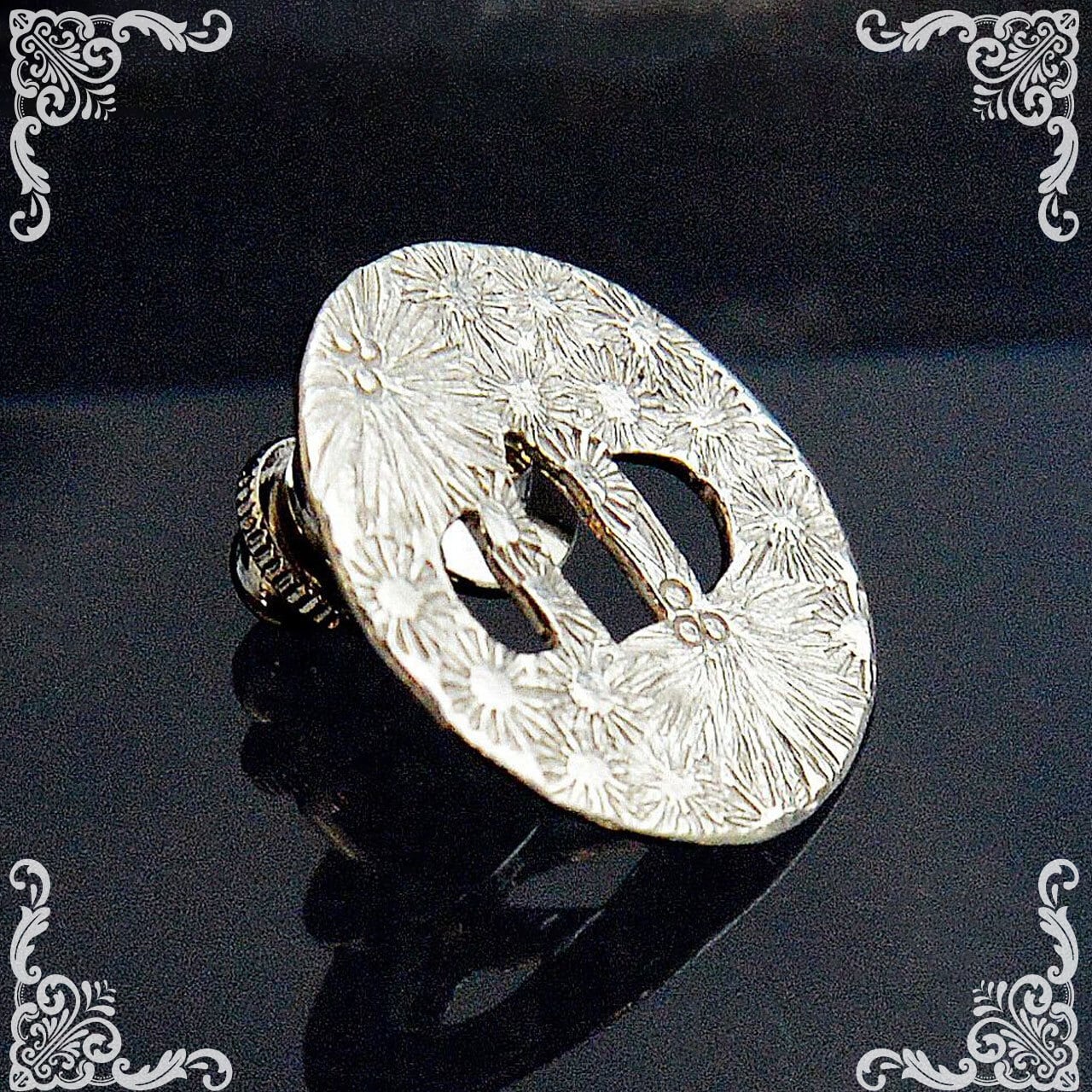 刀鏢ピンブローチ（SVRh） | 創作ジュエリー工房 SILVER ART KAORI
