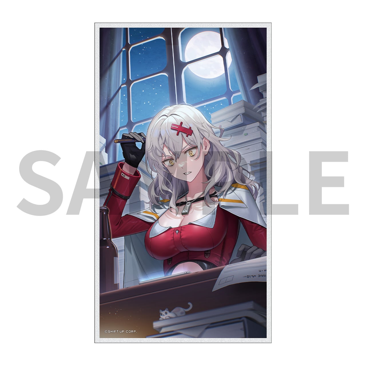 ストア限定】NIKKE トレーディングアクリル色紙-満月の下でニケと共に