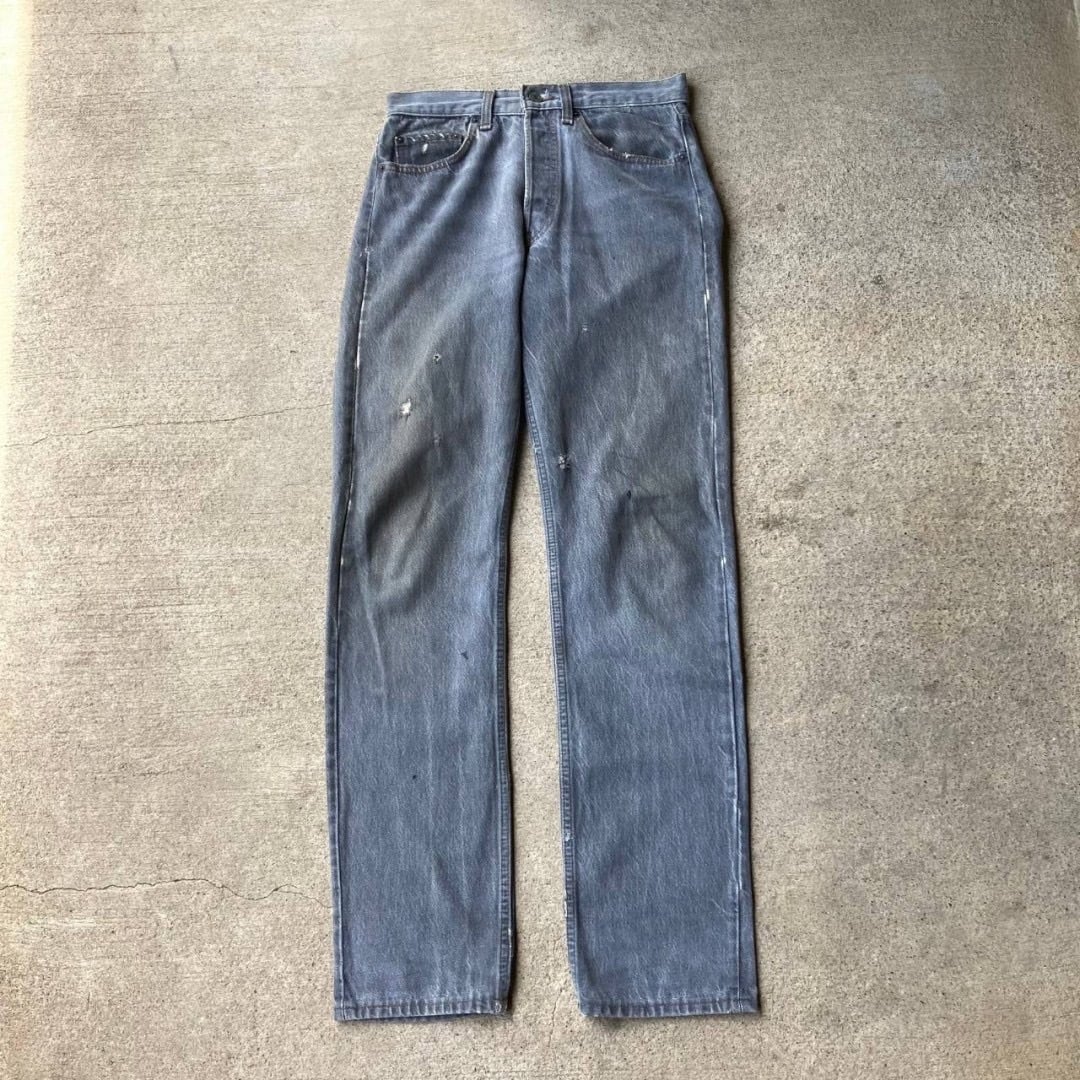 80s Levi's501 ブラック先染め 