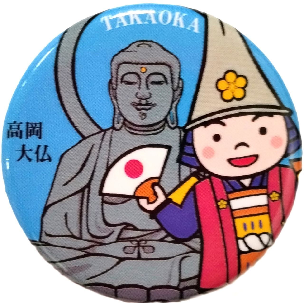 缶バッジ32MM 高岡大仏 | 利長屋 インターネットショップ