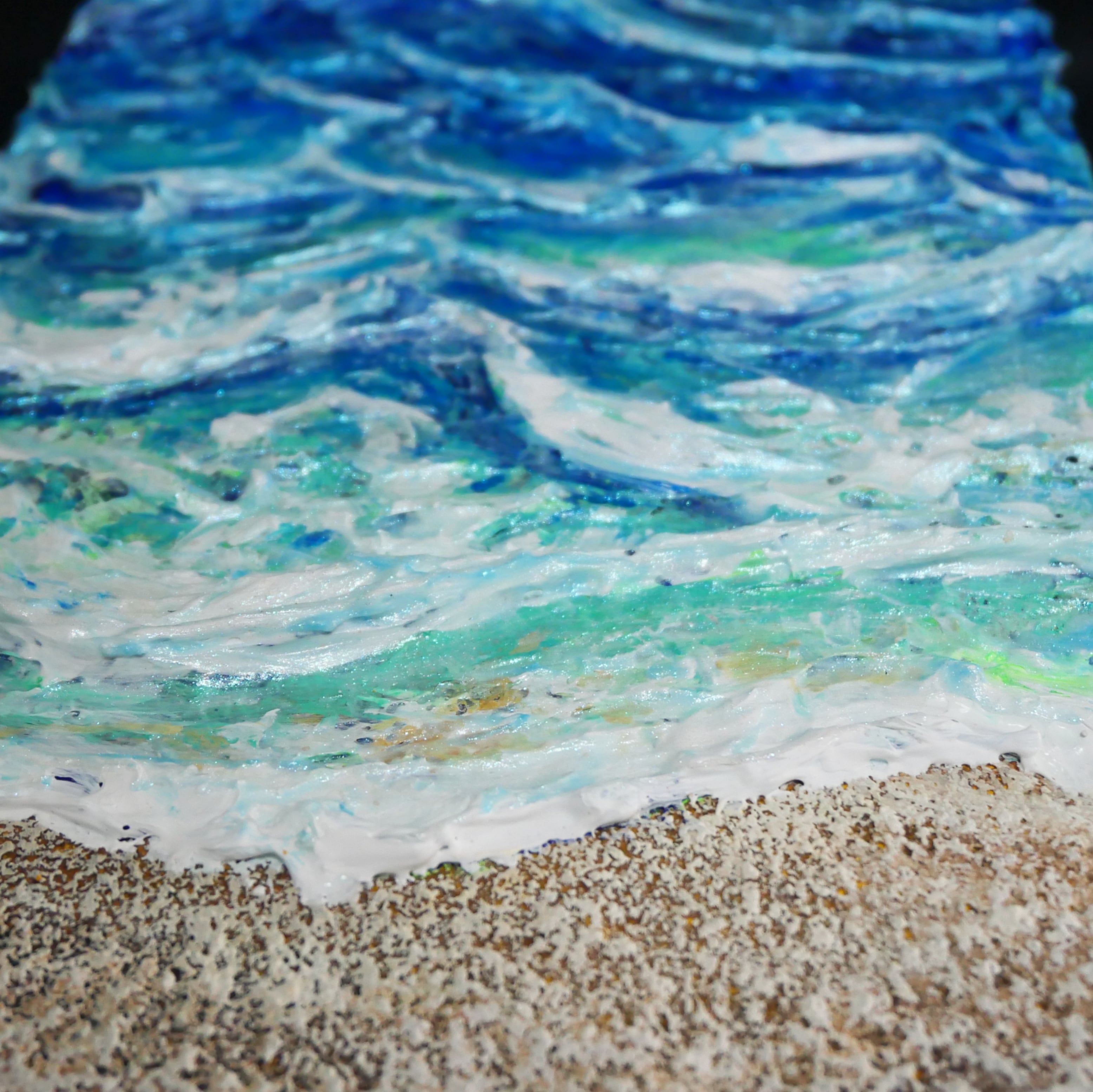 油絵 油彩 油彩画 絵 絵画【波】SM号 | HIROSHI1990