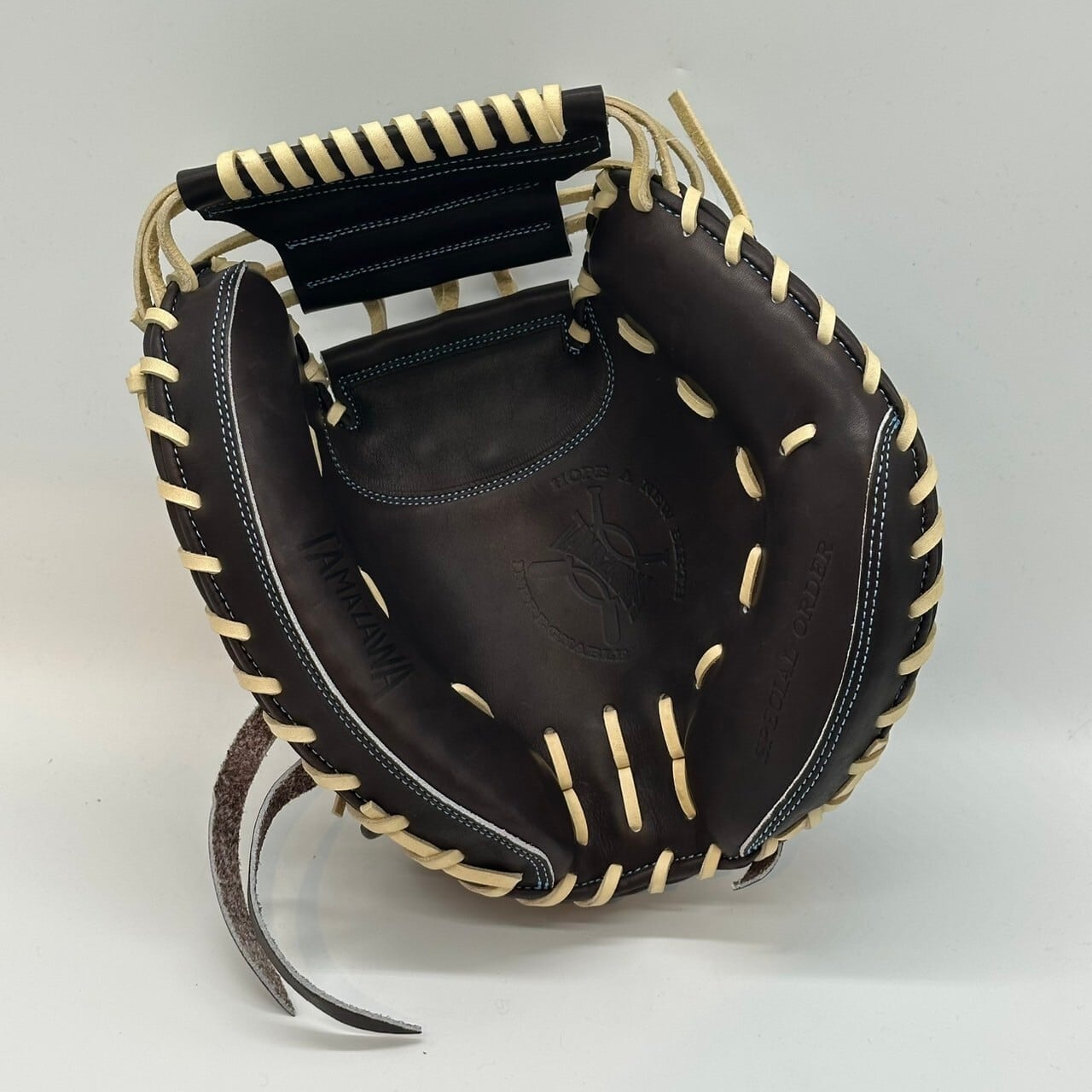 硬式】玉澤 キャッチャーミット DELUXE TKC-TLS2DX 本体：Dブラウン 紐