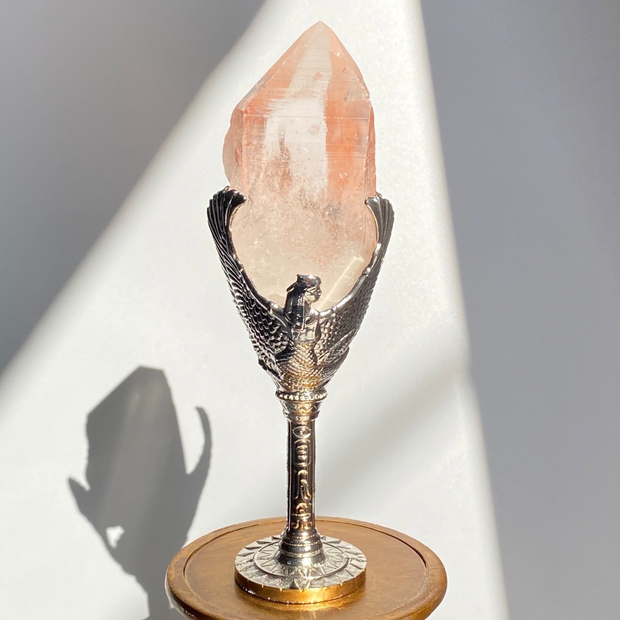 ピンクレムリアンシードクリスタル(水晶)ポイント Pink Lemurian