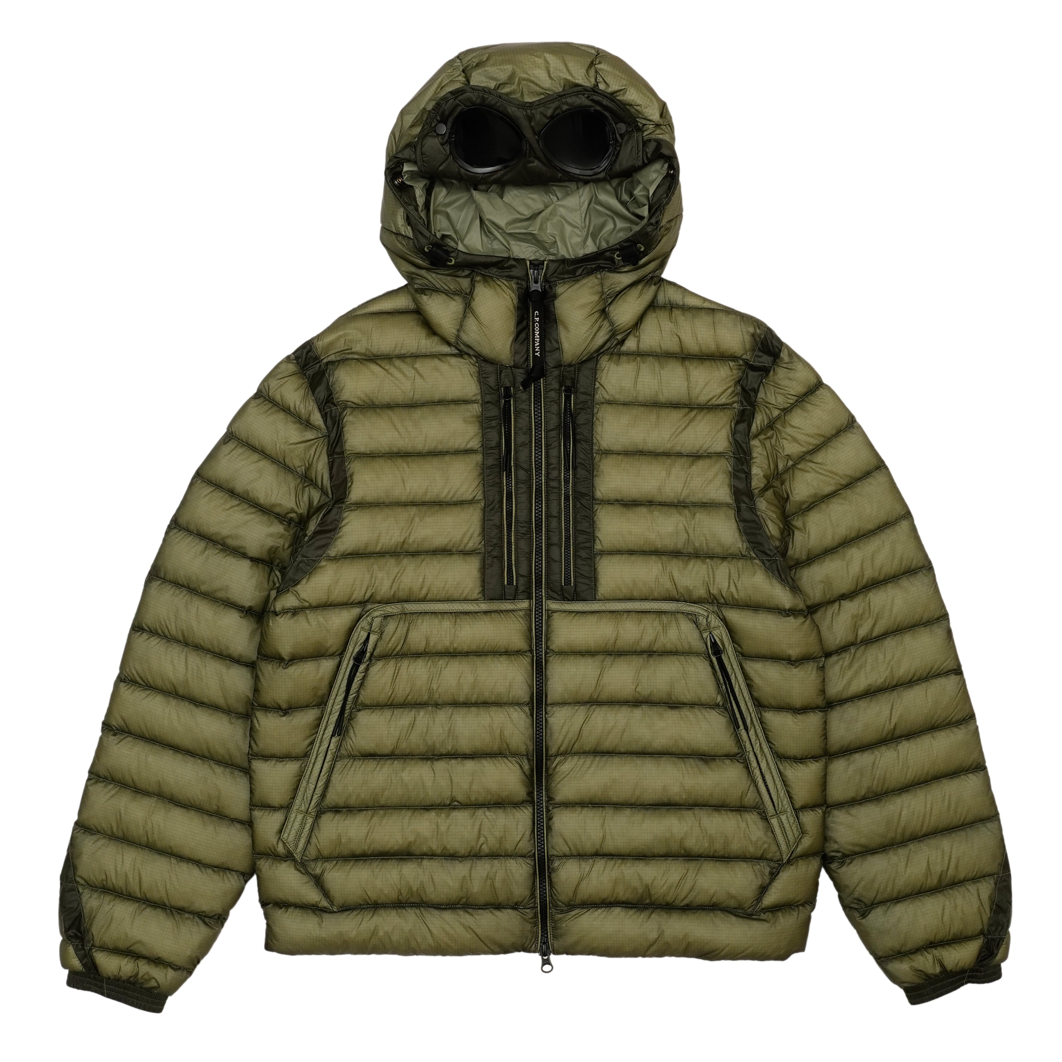 C.P. COMPANY D.D. SHELL GOGGLE DOWN JACKET (SEAGRASS GREEN) | SO