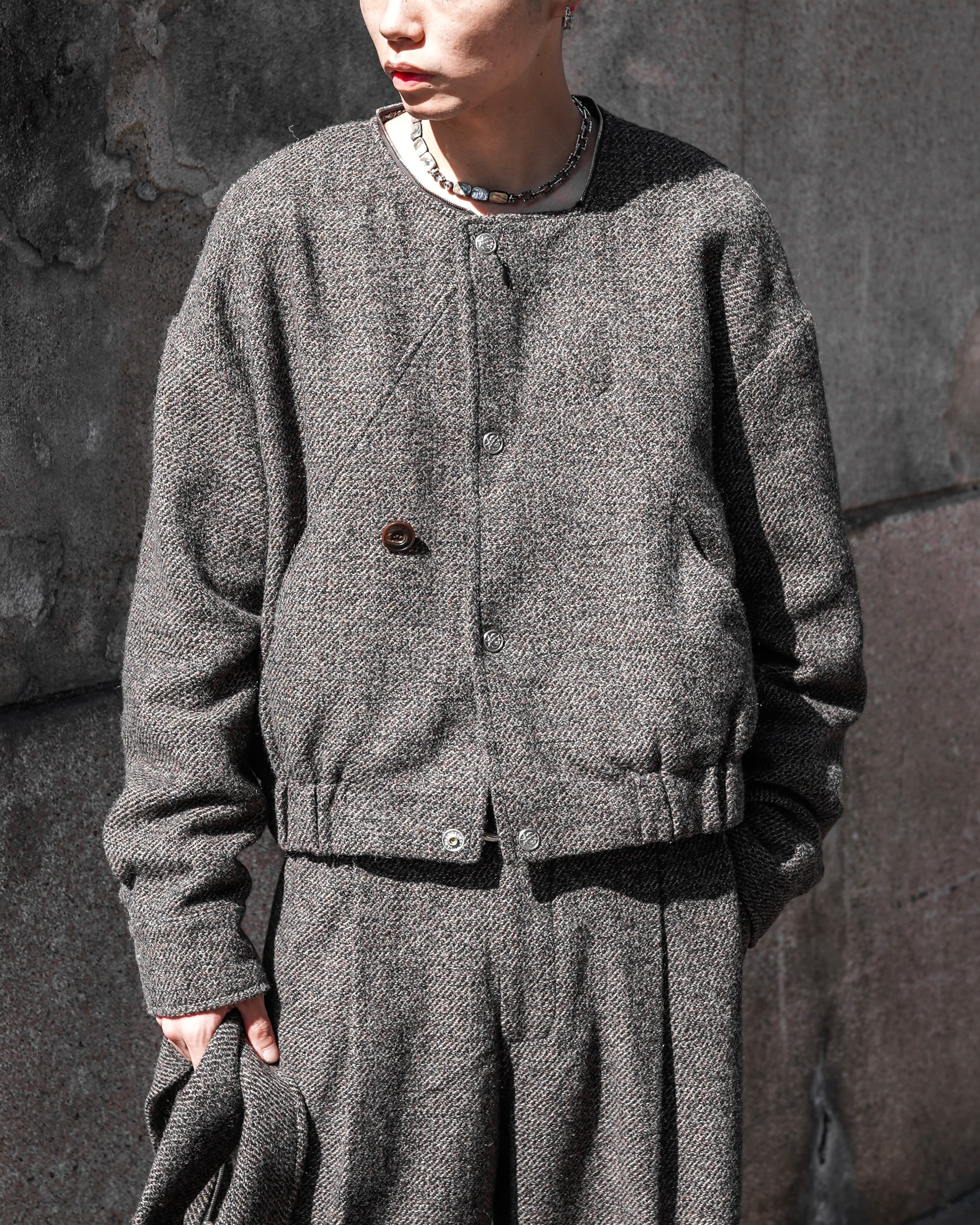 NULLUS AW25 DECONSTRUCTED SLIT & PEEL POCKET JACKE | hypeofficial