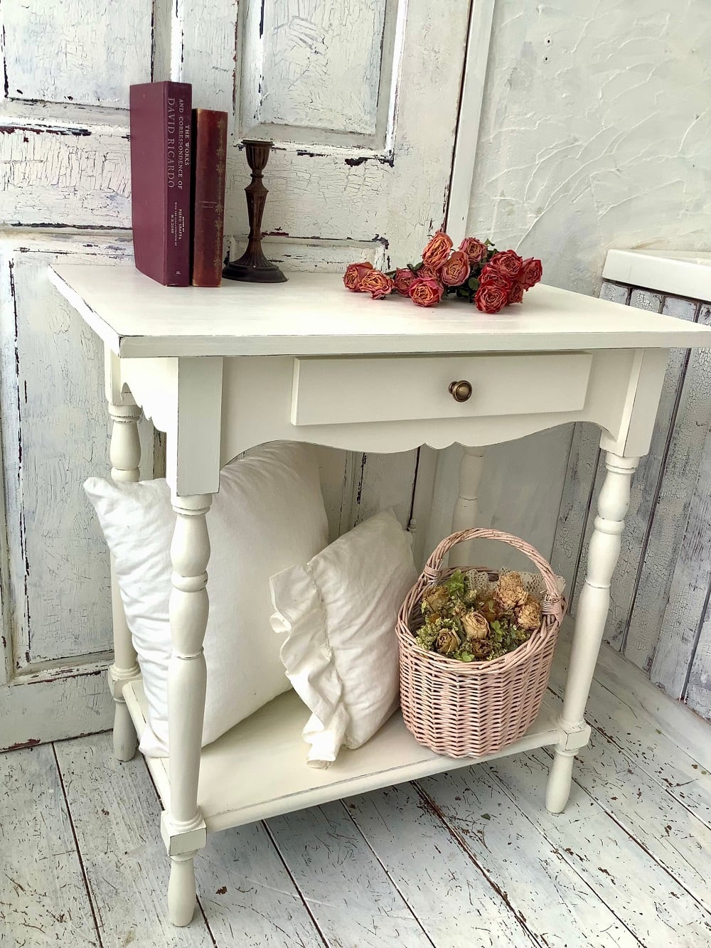 受注製作】コンソールテーブル・飾り棚・フレンチシック・シャビー