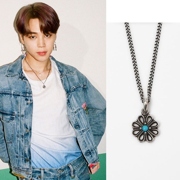 BTS JIMIN ジミン dynamite 着用モデル 92.5％純銀 heart flower