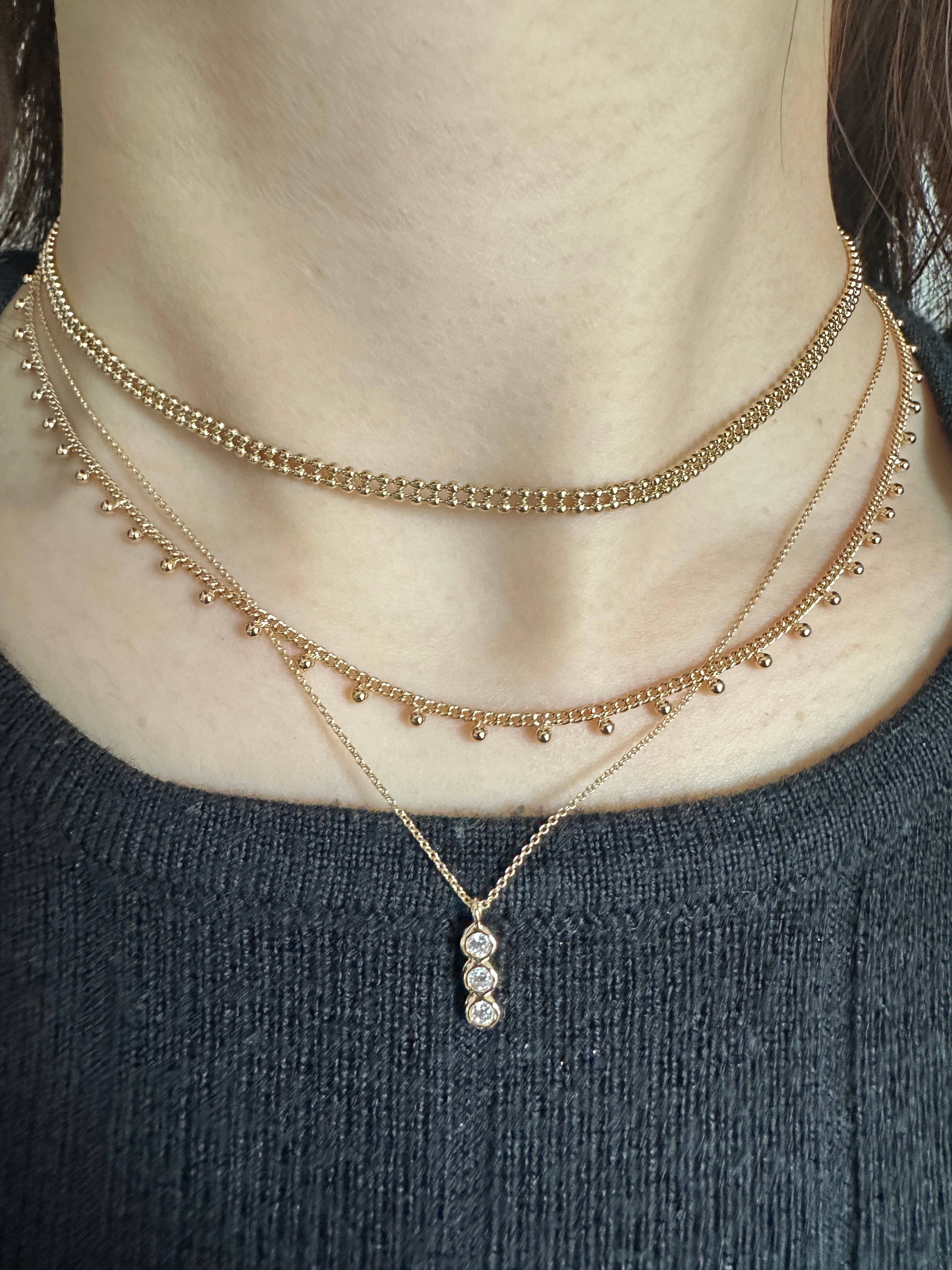 DOUBLE PERLE 2WAY ネックレス | by164PARIS