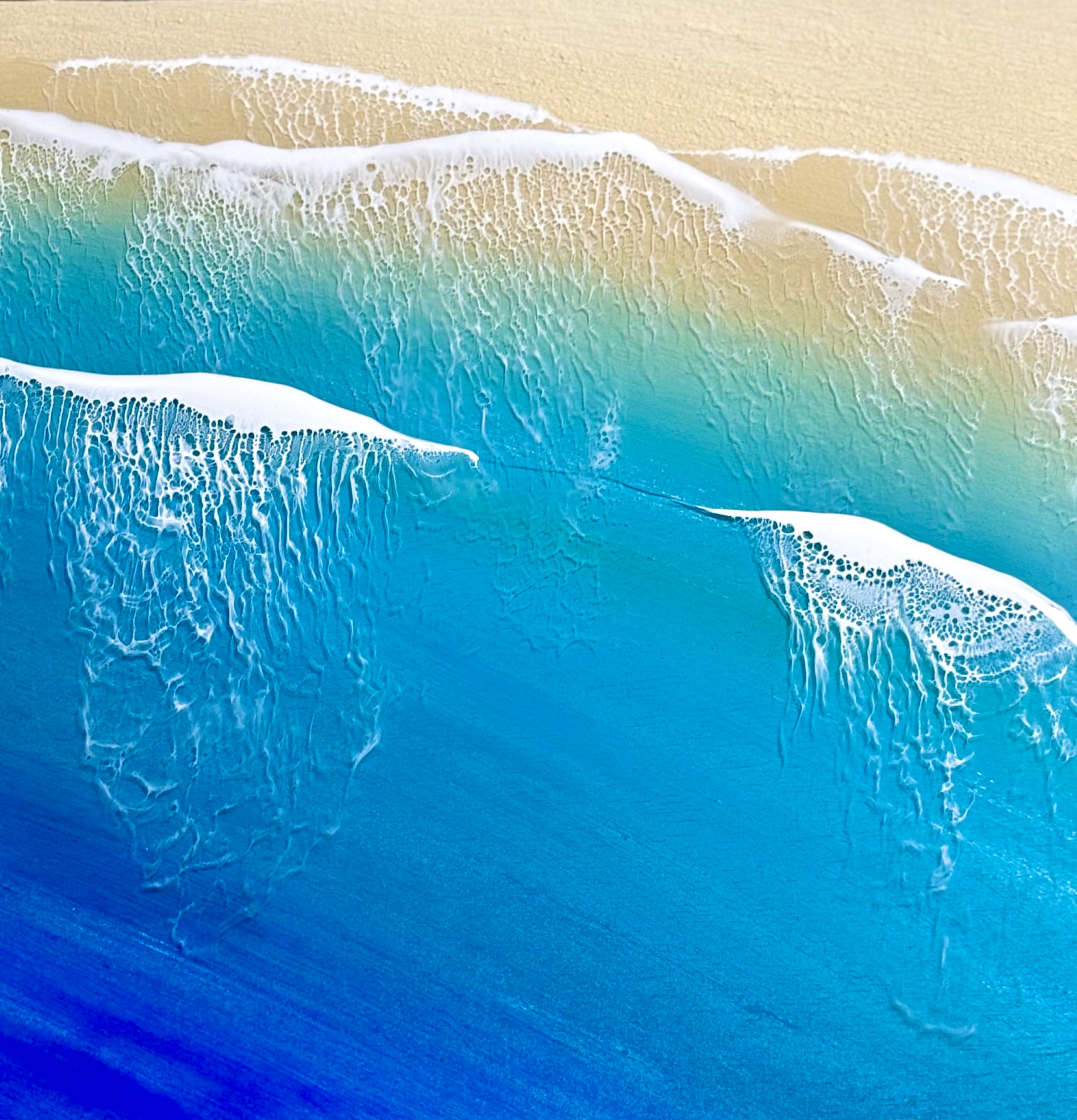 オーシャンレジンアートパネル 31㎝×28㎝ | Shine the Blue(シャインザ