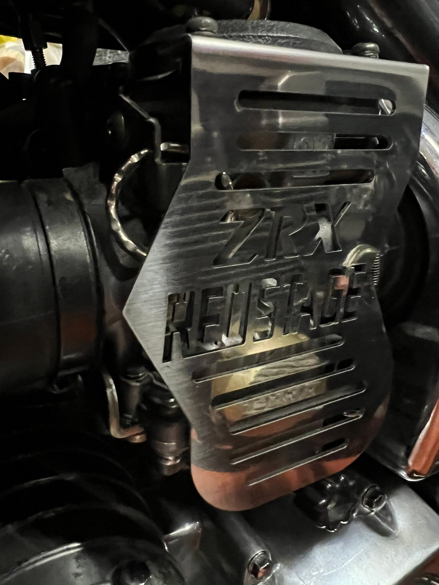 オリジナル キャブカバー ZRX400用 (鏡面ステンレス製) ZRX REDSTAGE