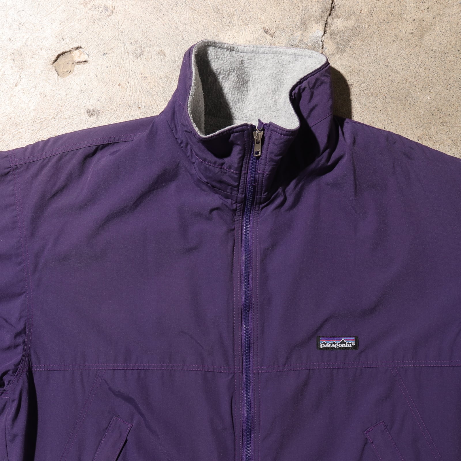 美品 L 90s USA 紫 Patagonia Synchilla シェルドシンチラ パタゴニア