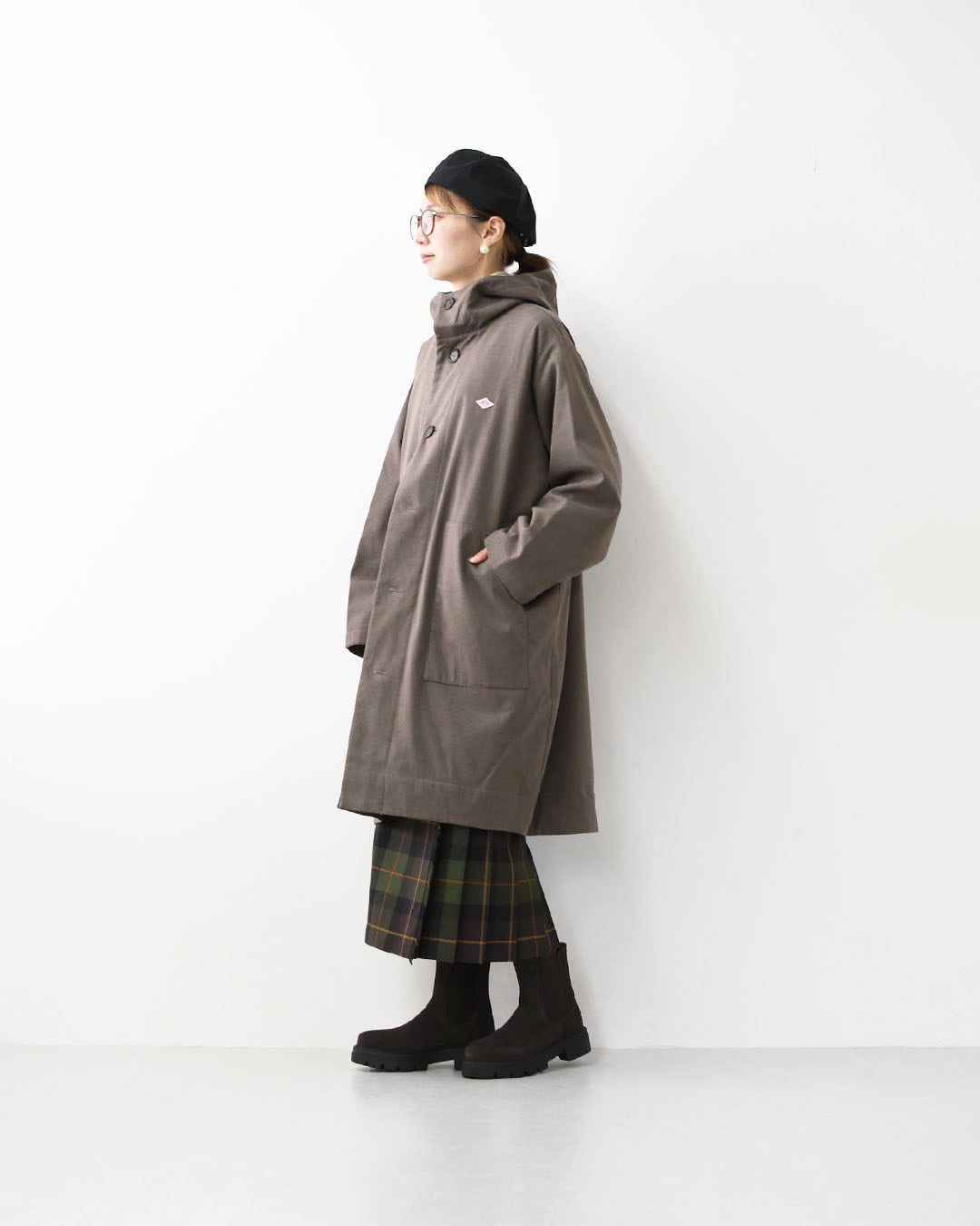 DANTON [ダントン] W WOOLLIKE HOODED COAT [DT-A0526WLX] ウール