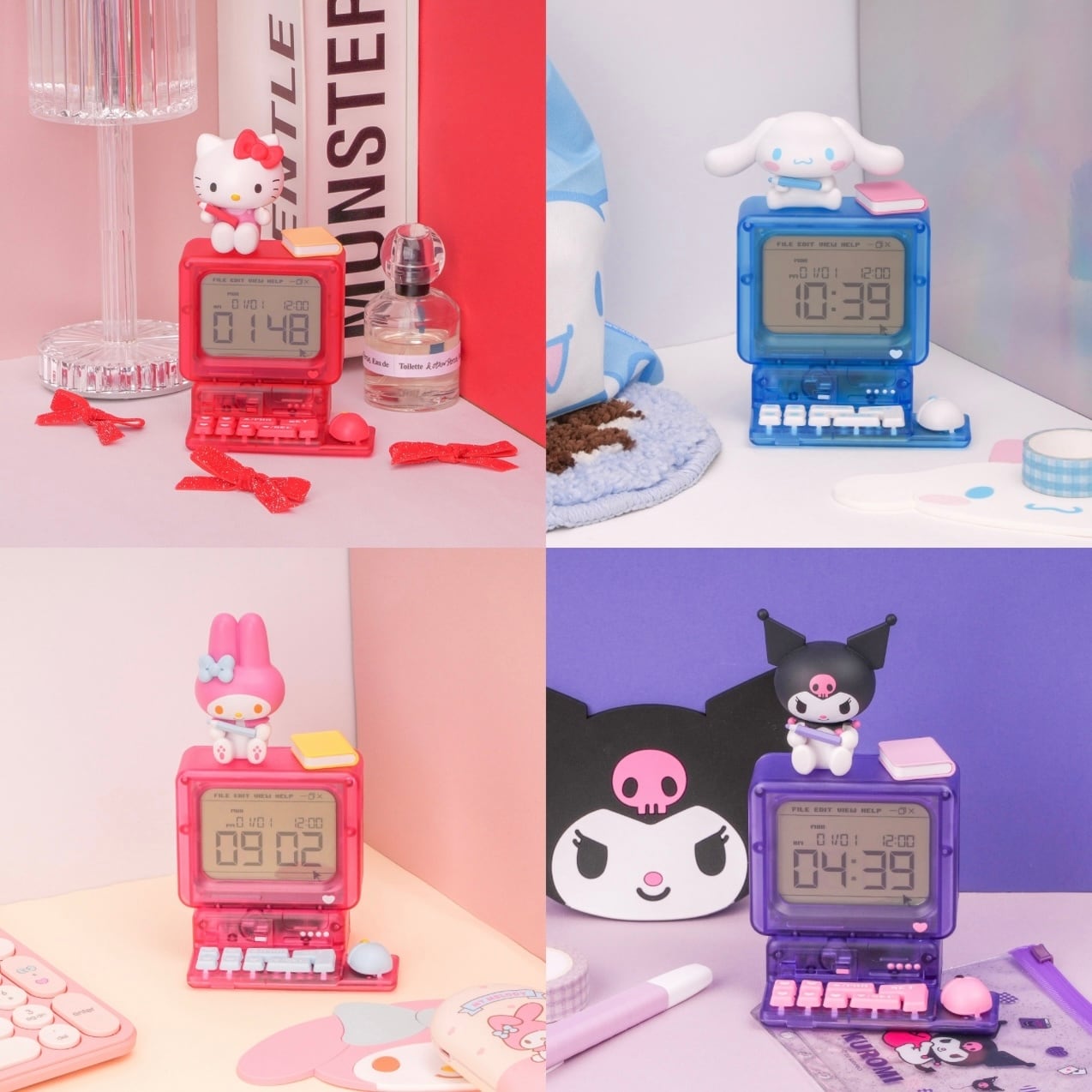 韓国限定 公式】sanrio retro computer clock 4type / サンリオ レトロ