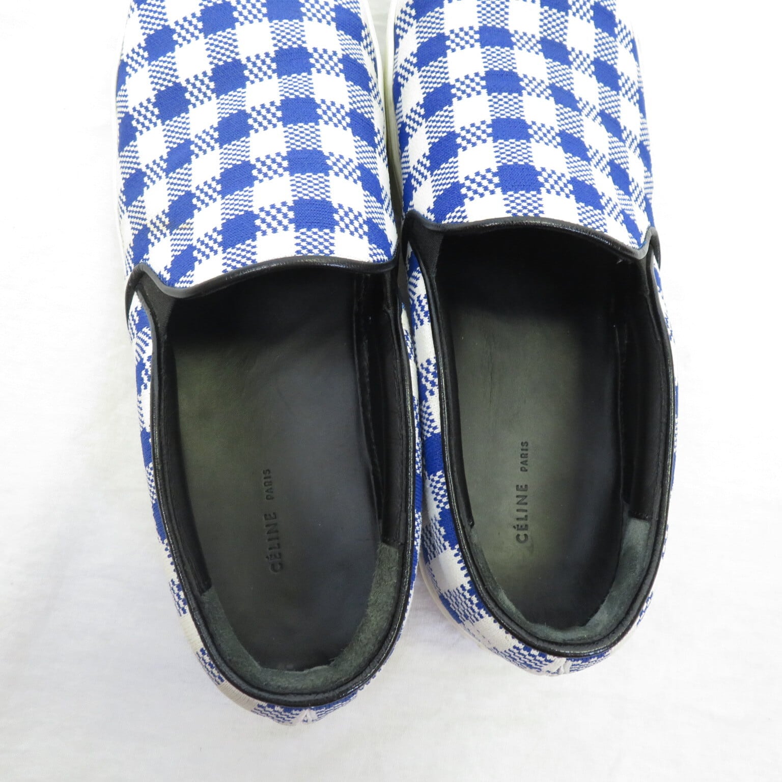 CELINE スケーター スリッポン スニーカー ギンガムチェック size41