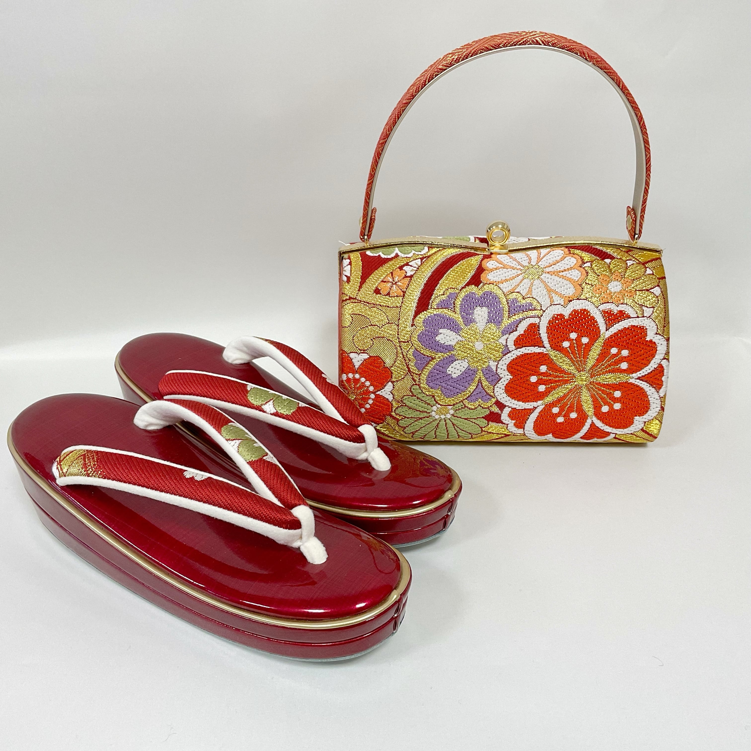 草履バッグセット 花柄 古典 新品【231167】 | くれはとり