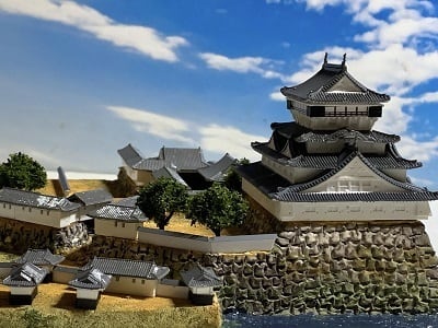 ☆完成品 鹿苑寺 金閣寺 ケース付き ミニ18サイズ 日本の寺 世界遺産