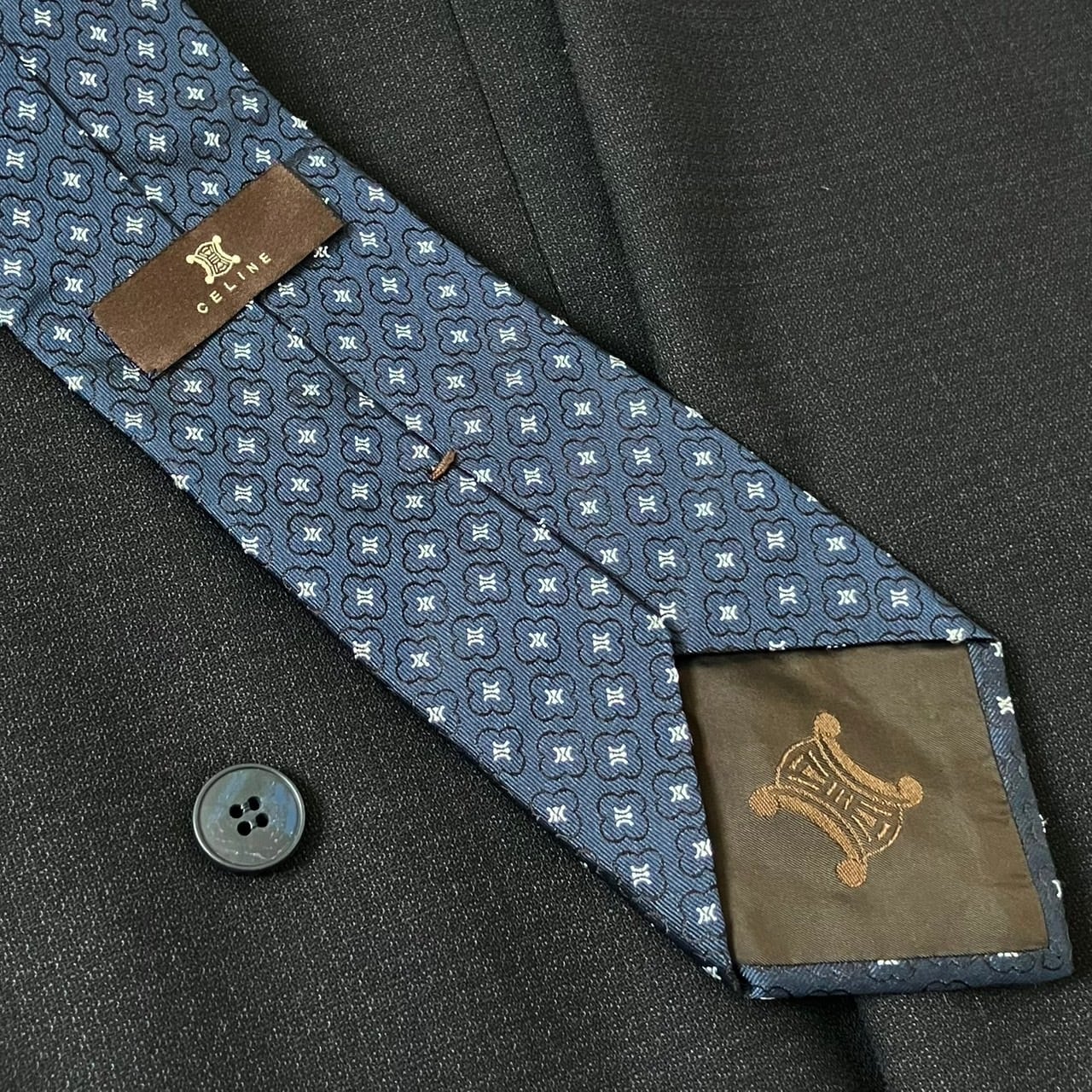 豪華5点セット✨極上ダブルセットアップスーツCELINEネクタイ ピンズ