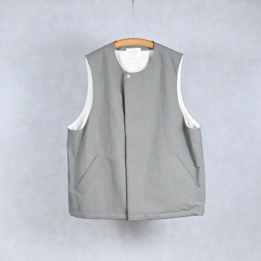 25AW》【STILL BY HAND】NYLON BOA VEST スティルバイハンド ナイロン