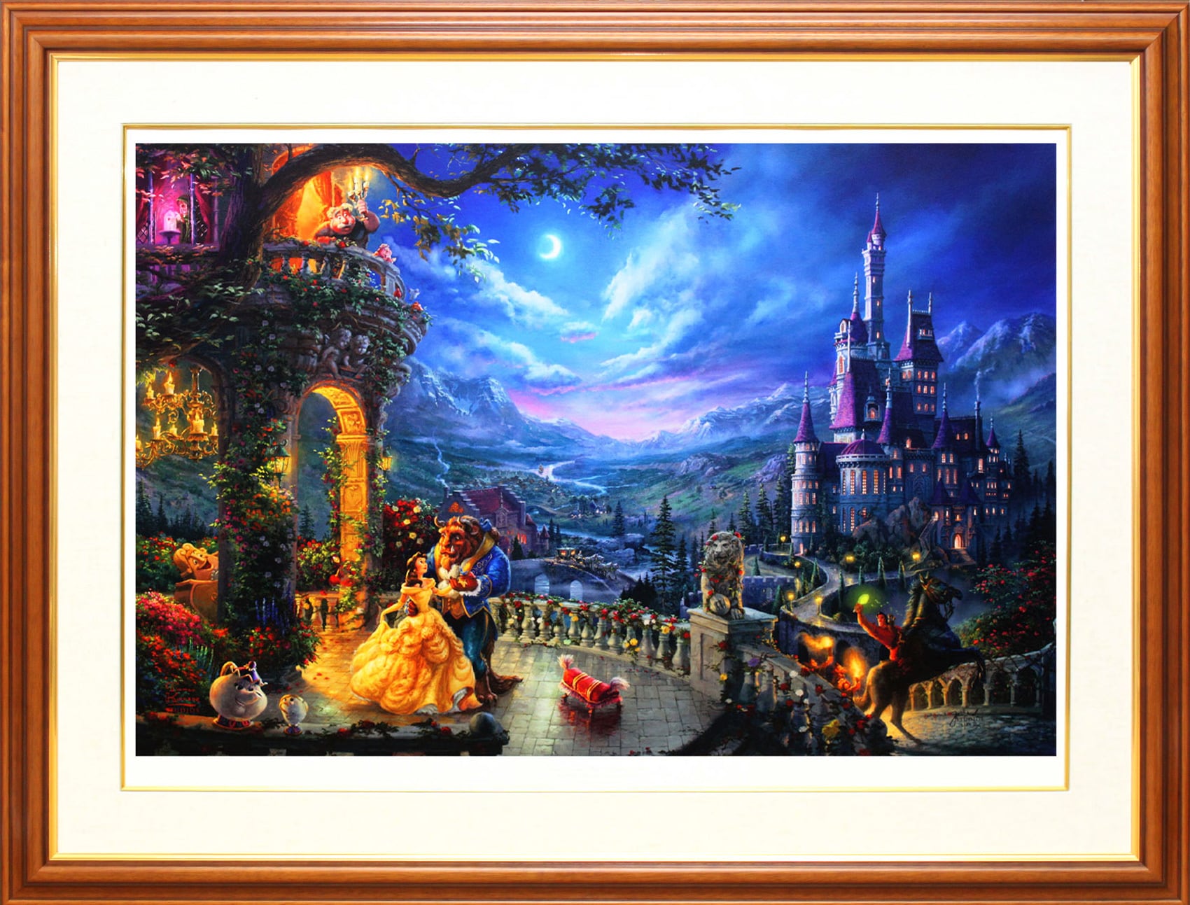 ディズニー 美女と野獣 絵皿 3D レリーフ プレート 世界5000個限定