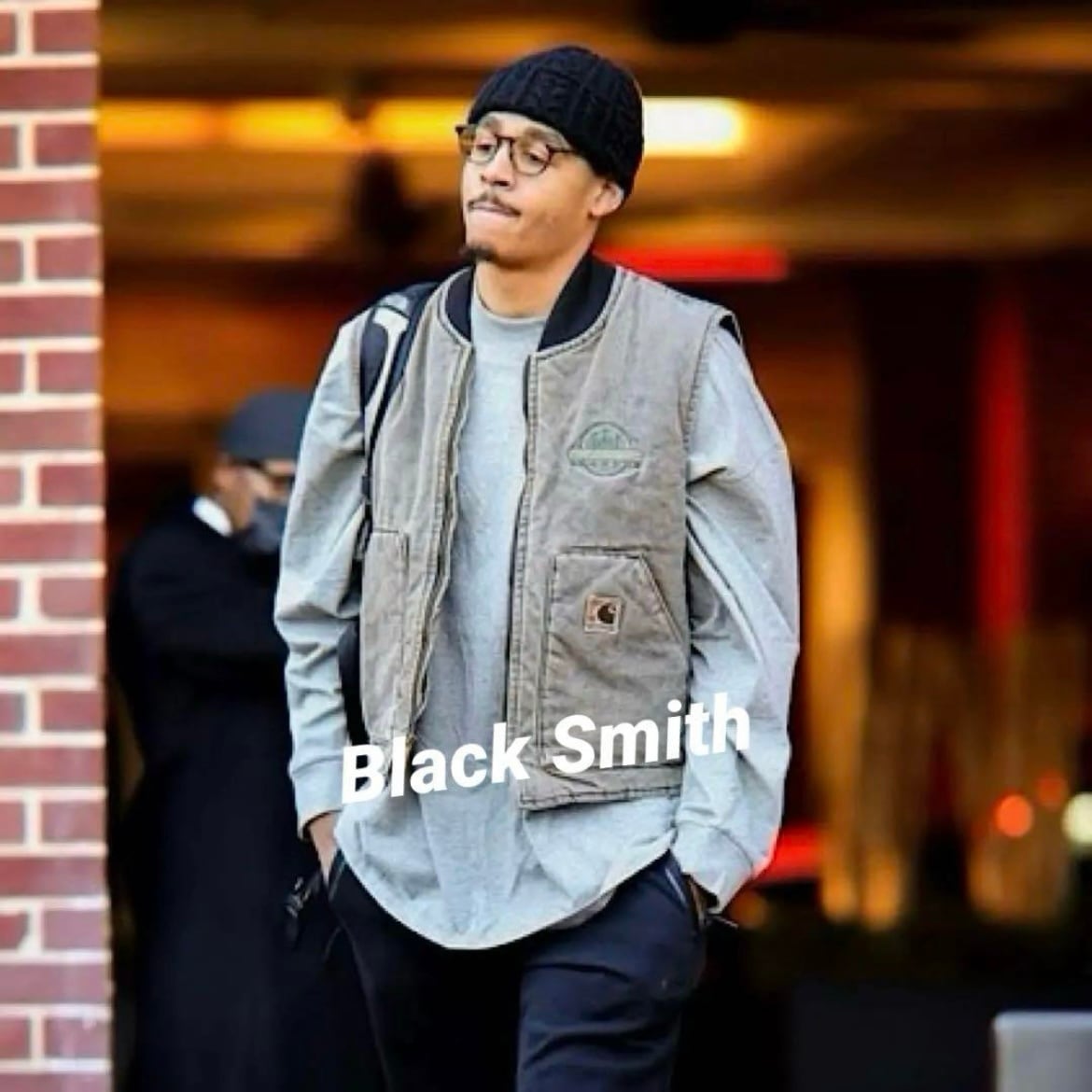 リアルフェード 90s カーハート ダックベスト 腰ゴム USA製 CHT茶系