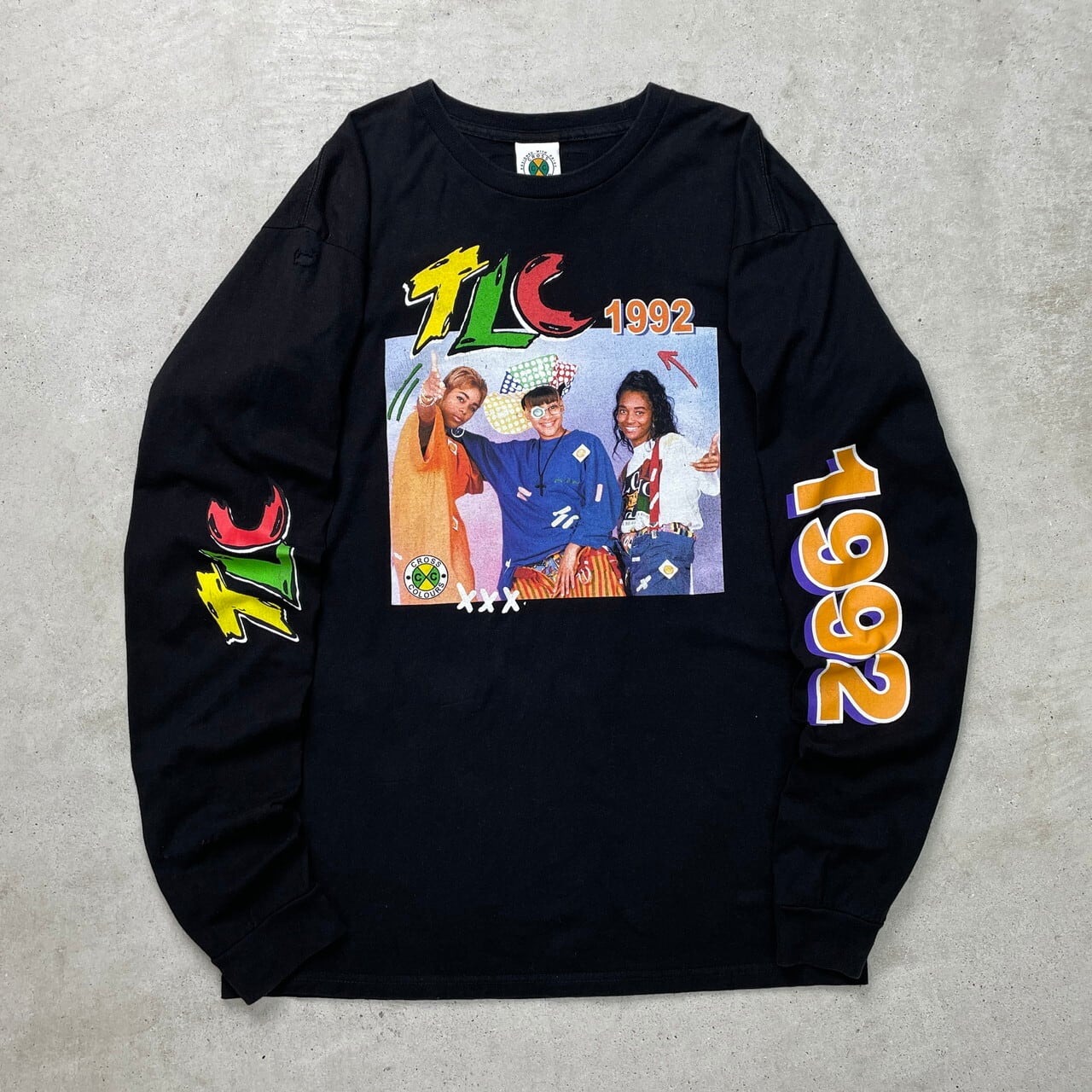 90年代 CROSS COLOURS TLC クロスカラーズ フォトTシャツ 長袖Tシャツ