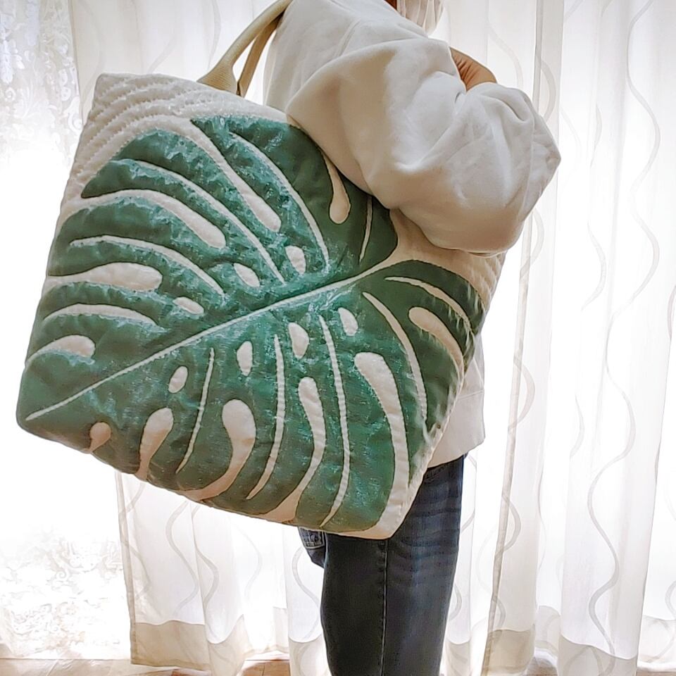 キット☆ モンステラのトートバッグ | PONO Hawaiian Quilt